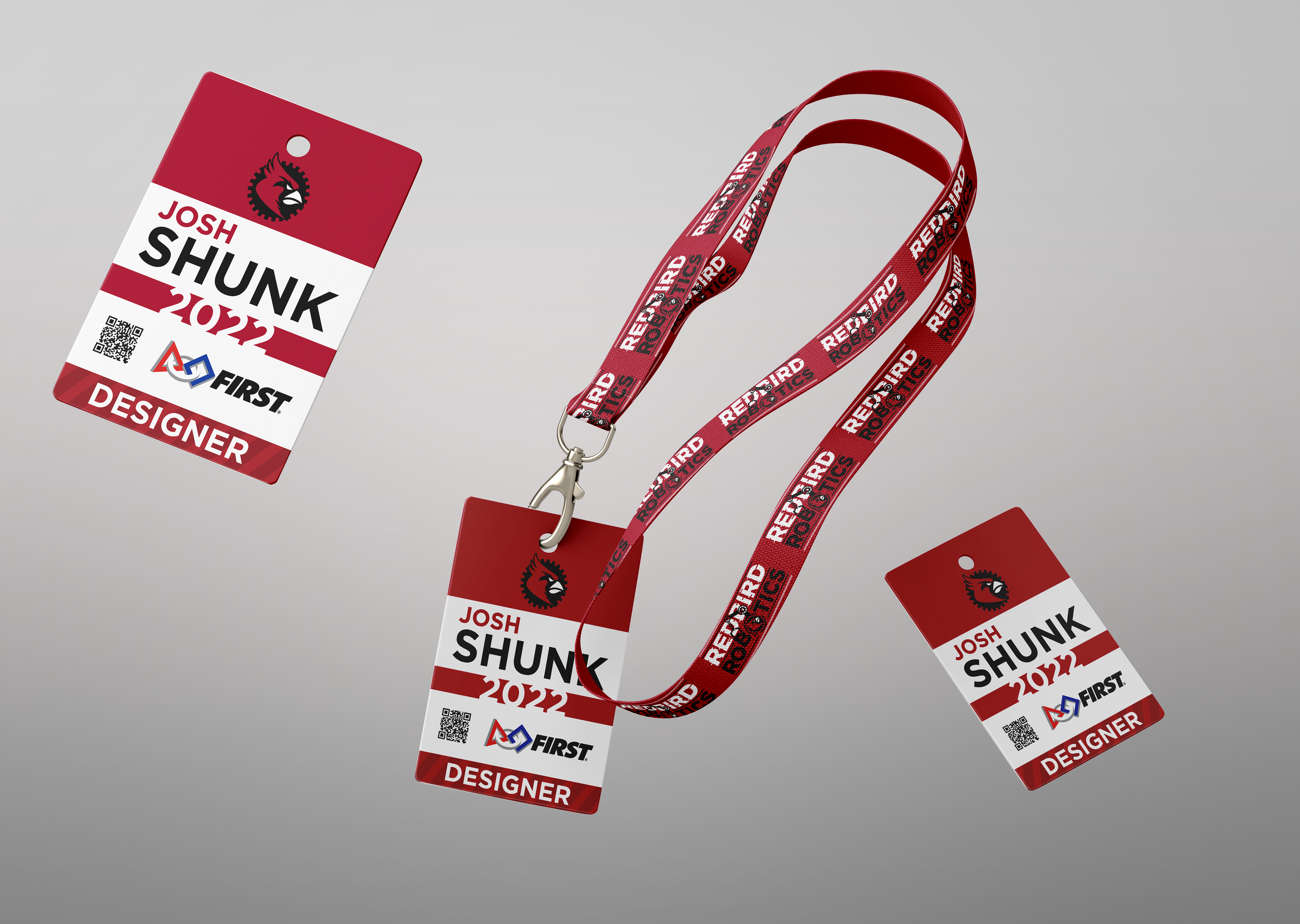a lanyard and identity badge