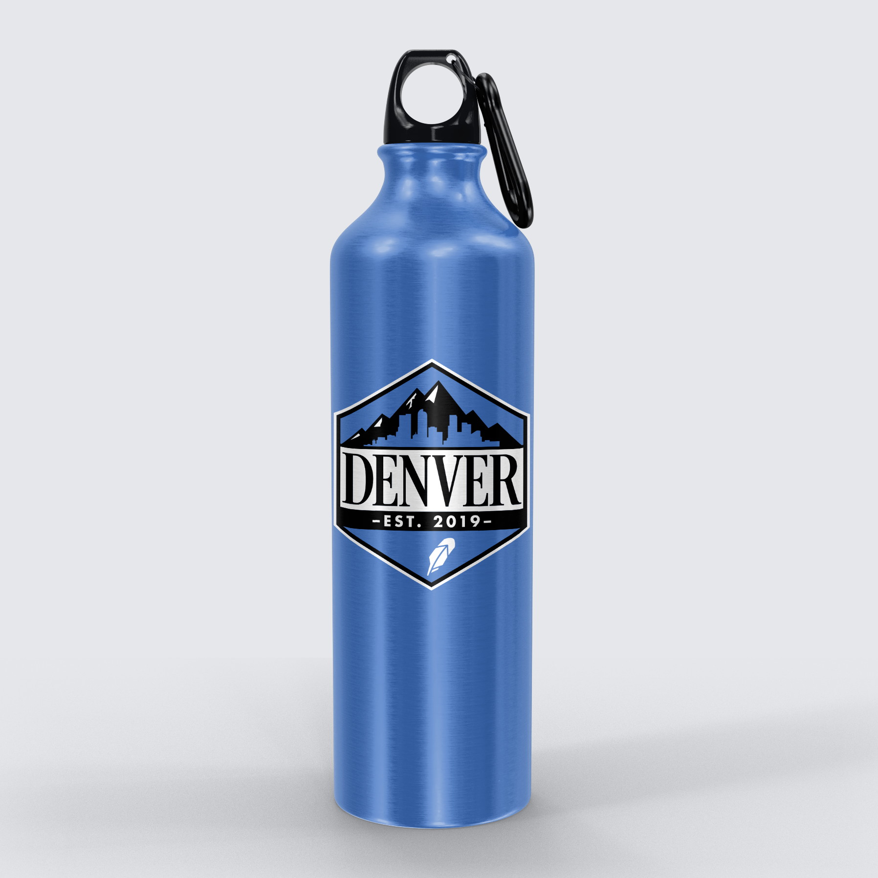 Image of an aluminum water bottle