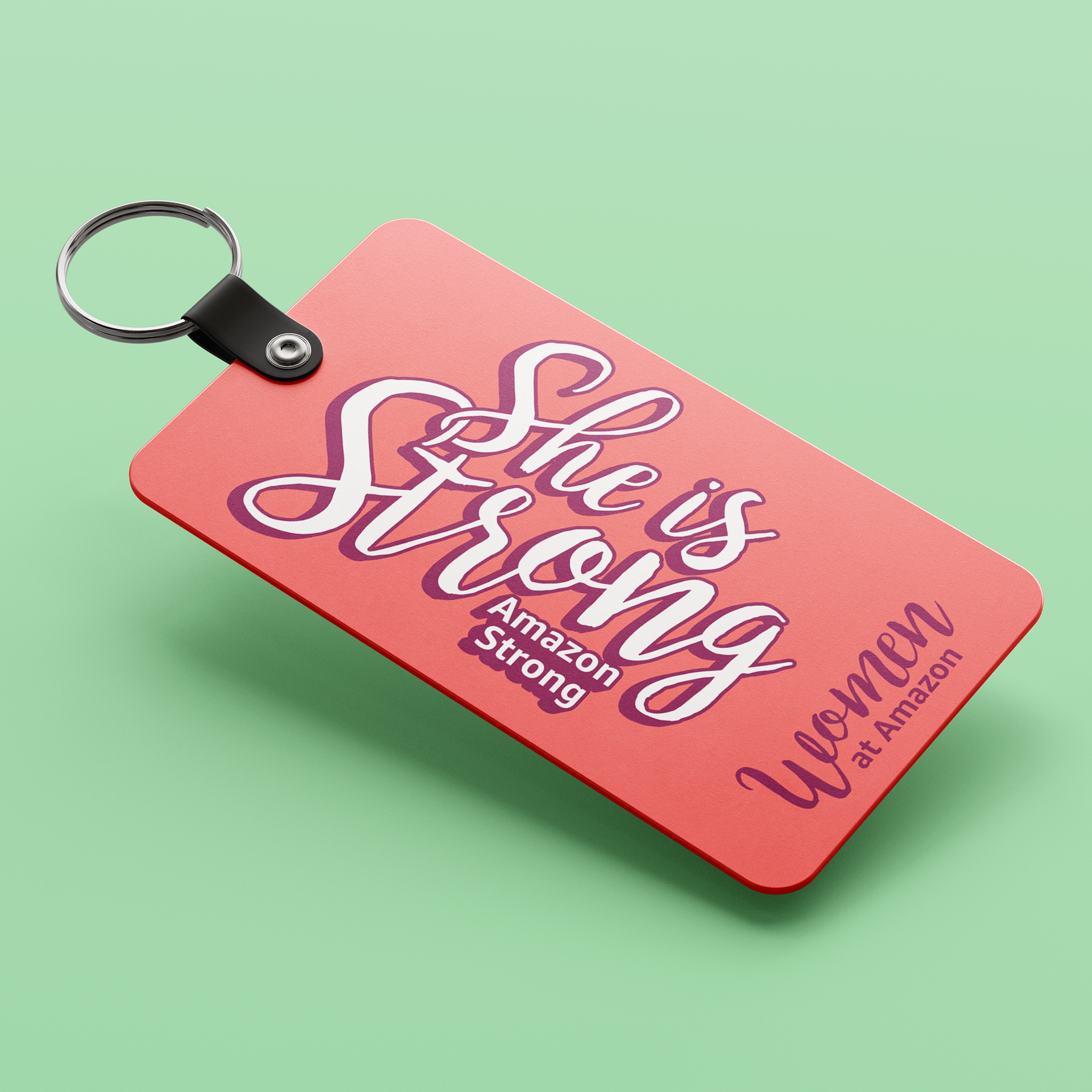 decorated keychain with design