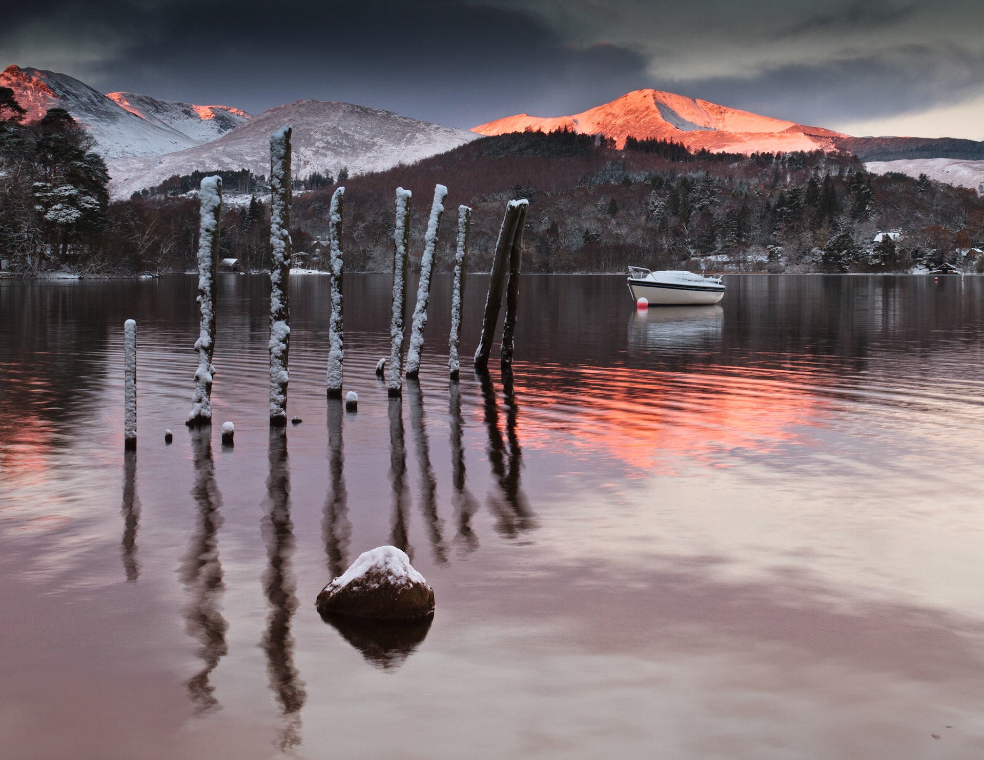 Early morning light on Grisdale Pike taken from Derwentwater in the Lake District