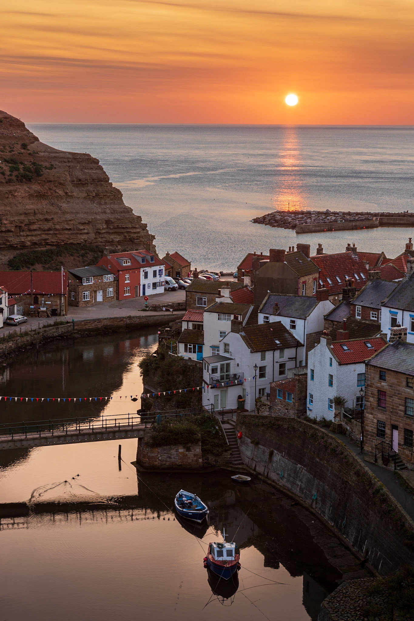 Staithes is a small, traditional fishing village on the North Yorkshire Coast