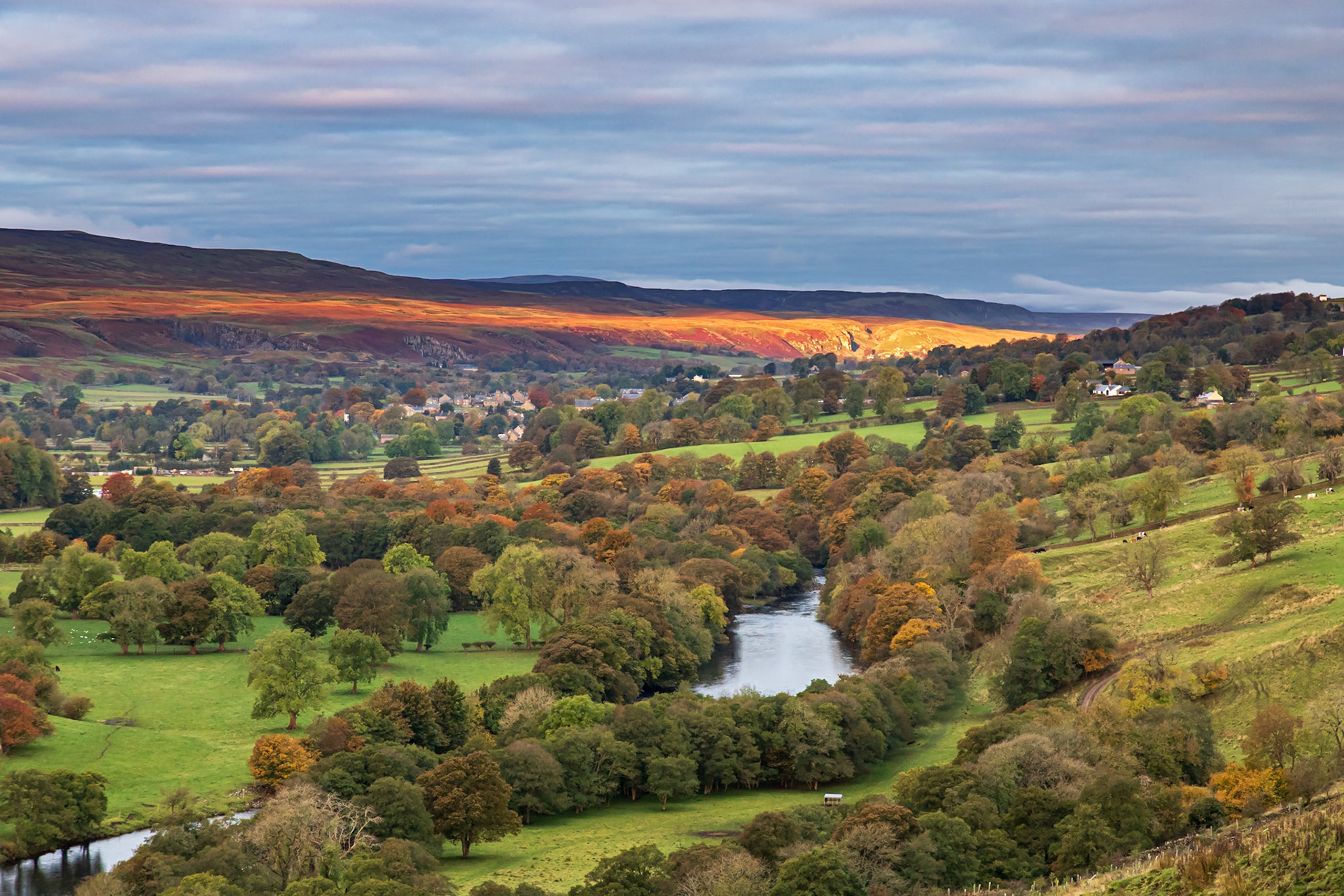 Tees Valley I: View of the Upper Tees Valley towards Middleton-in-Teesdale