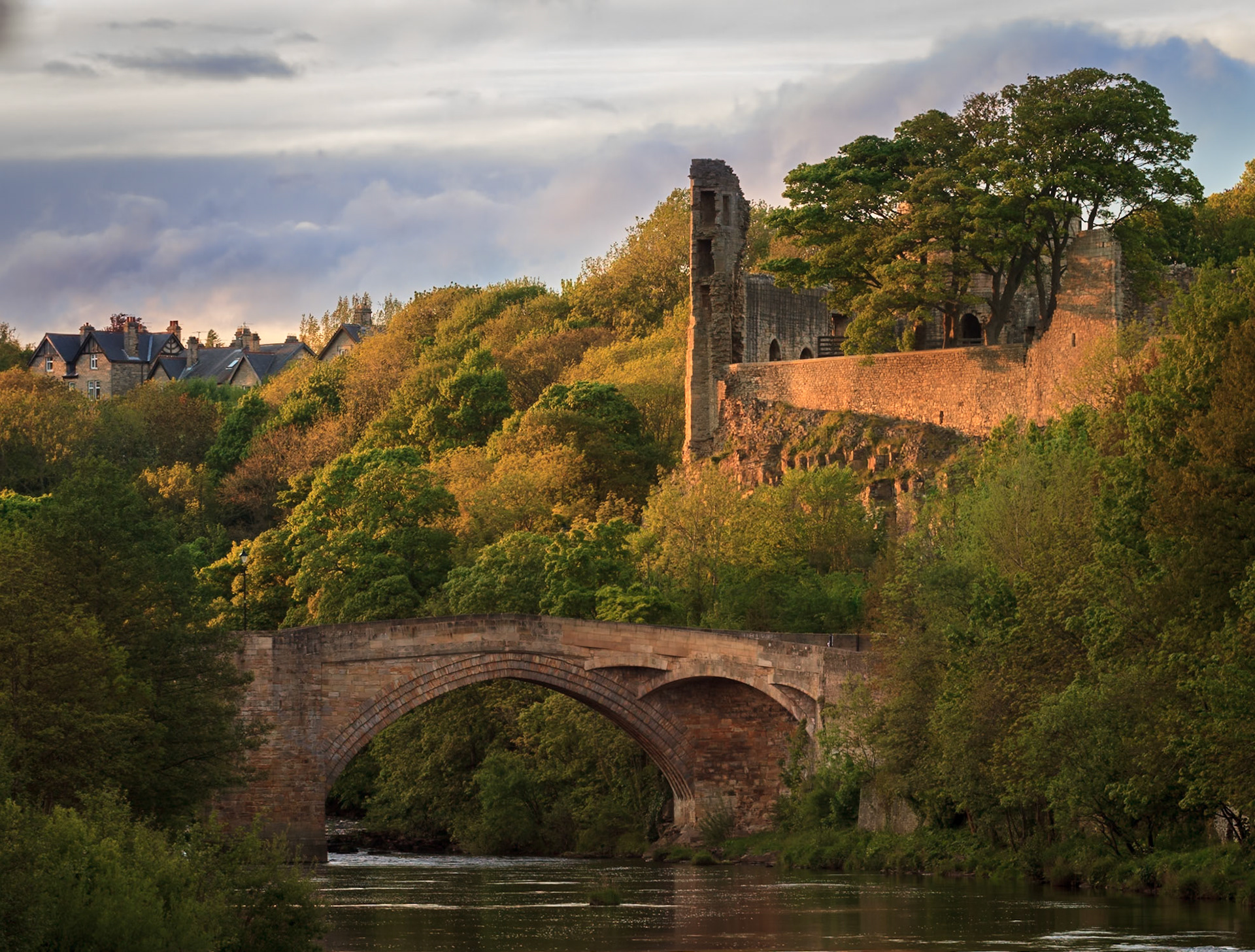 Castle and County Bridge II: Evening light