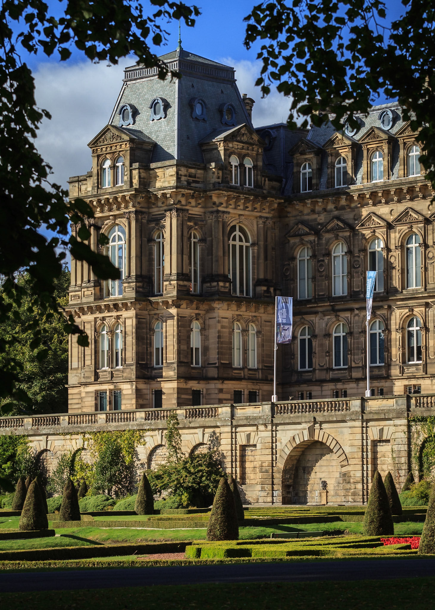 Bowes Museum, Summer I: Taken from inside the grounds of the Bowes Museum