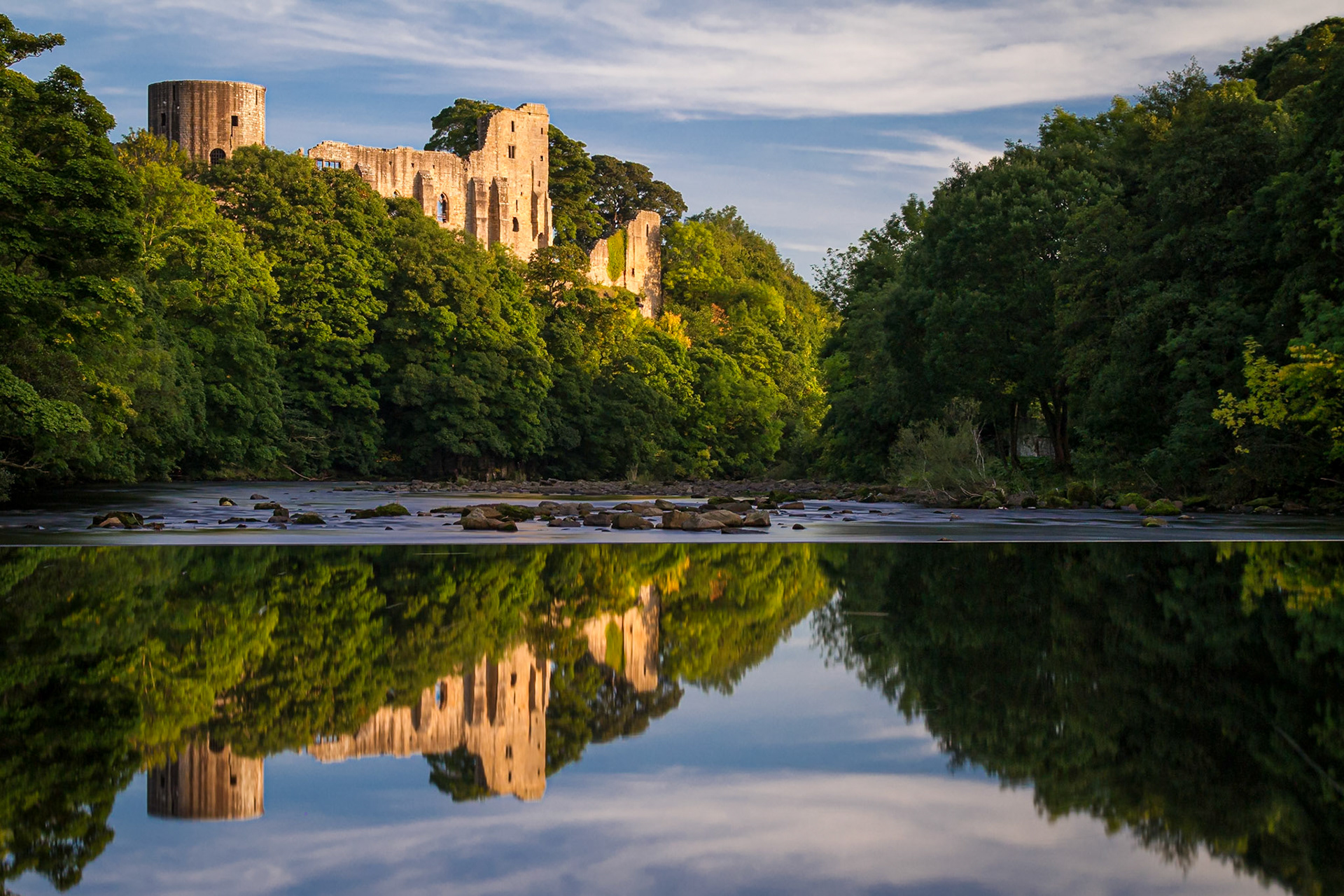 The Castle IV: Reflection by the River Tees