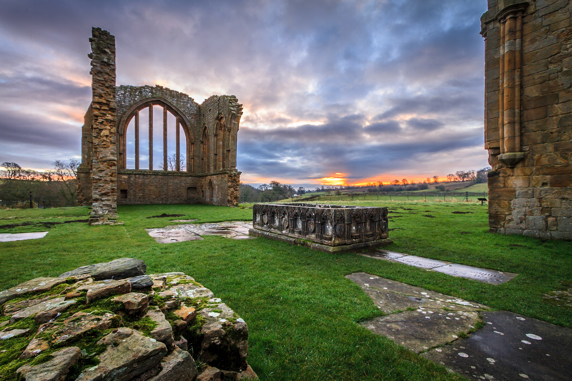Egglestone Abbey Sunrise I: Early Morning