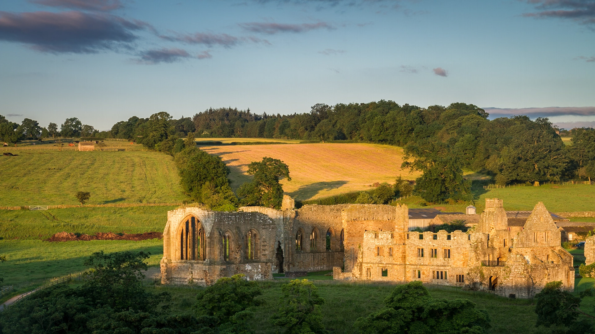 Egglestone Abbey, Summer I: Taken from across the River Tees