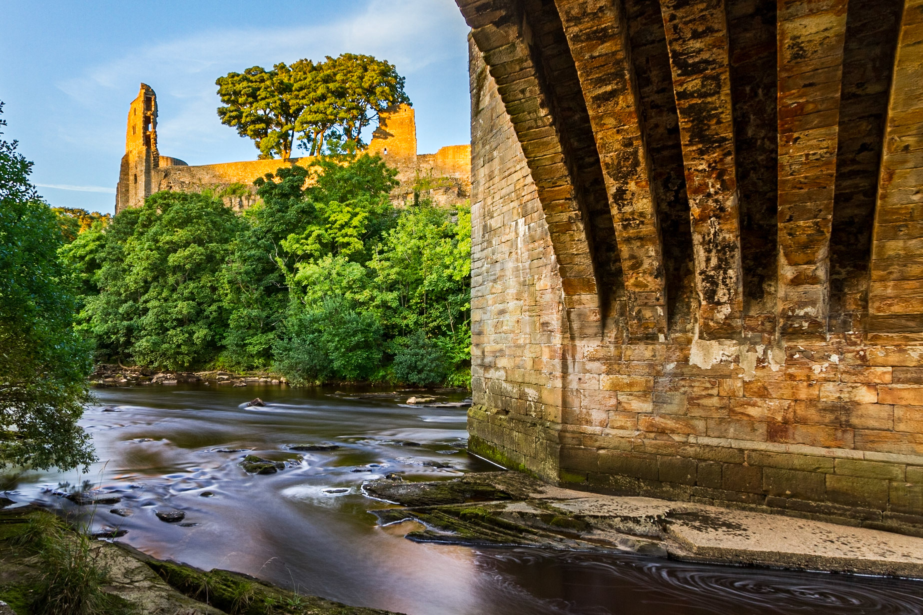 Castle and County Bridge VI: View of the Castle from underneath the County Bridge