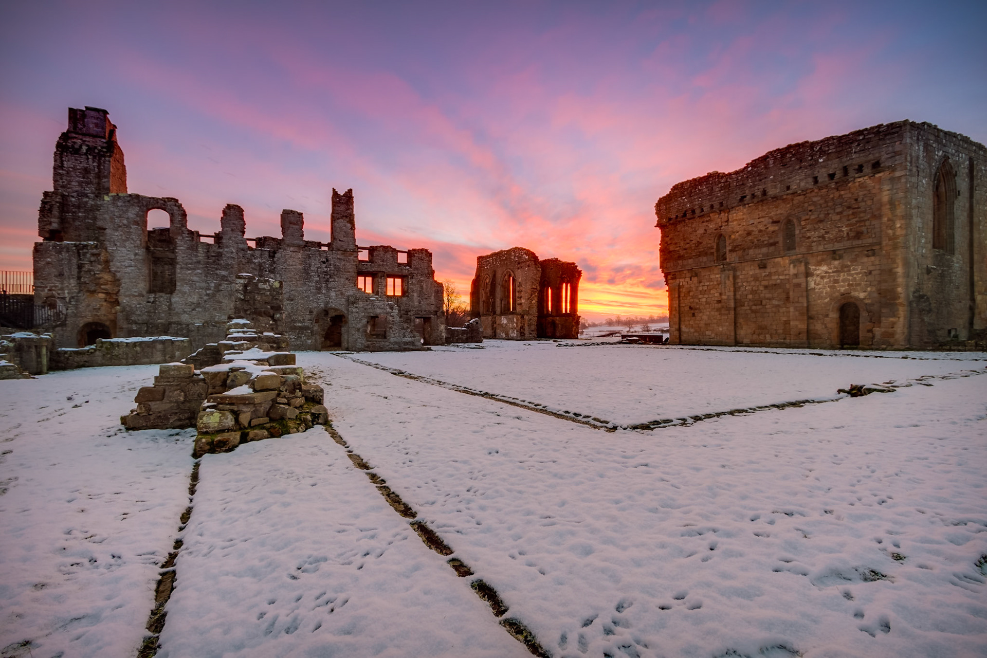 Egglestone Abbey, Winter III: Early Morning