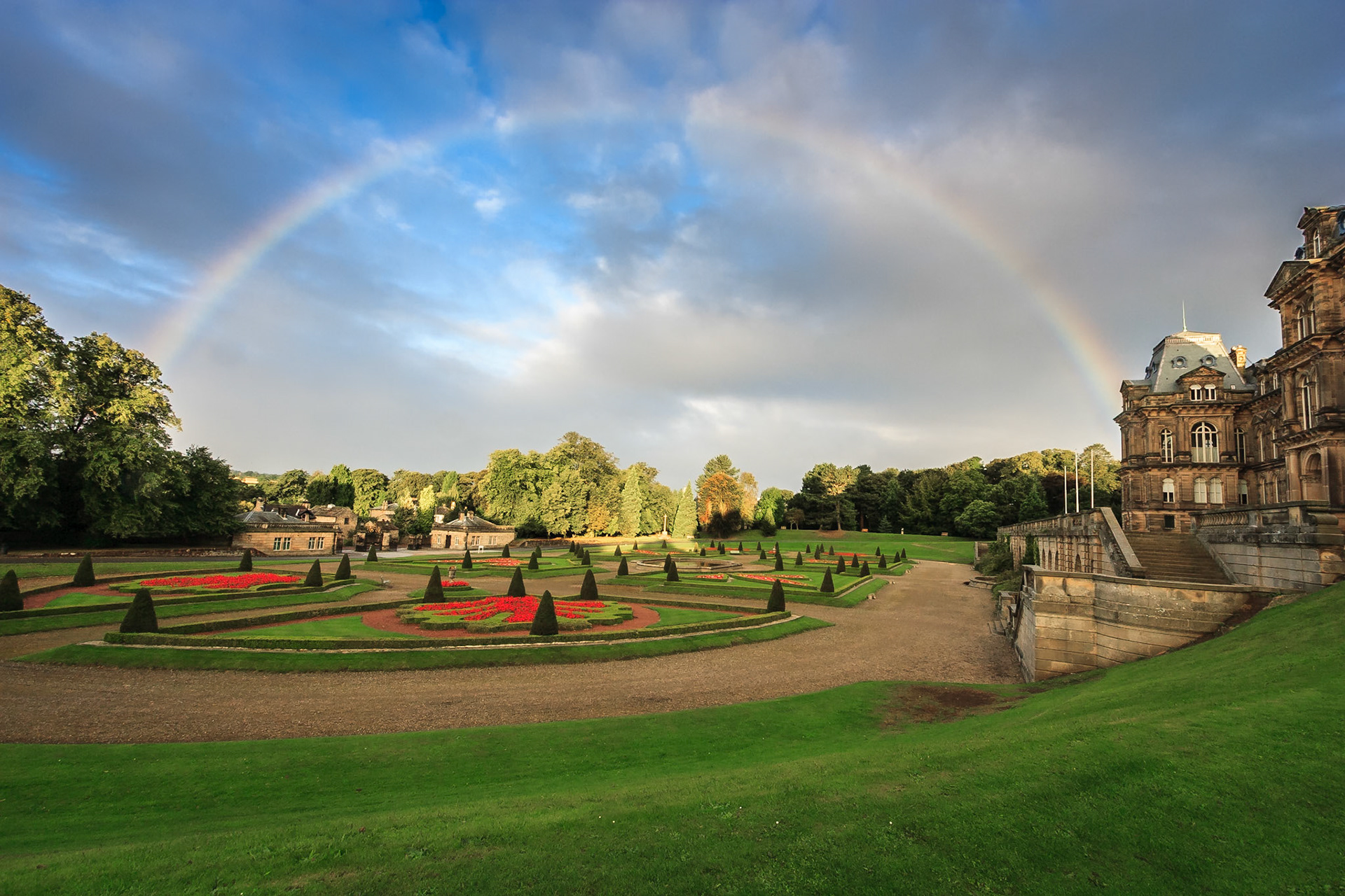 Bowes Museum, Rainbow II: Rainbow over the grounds