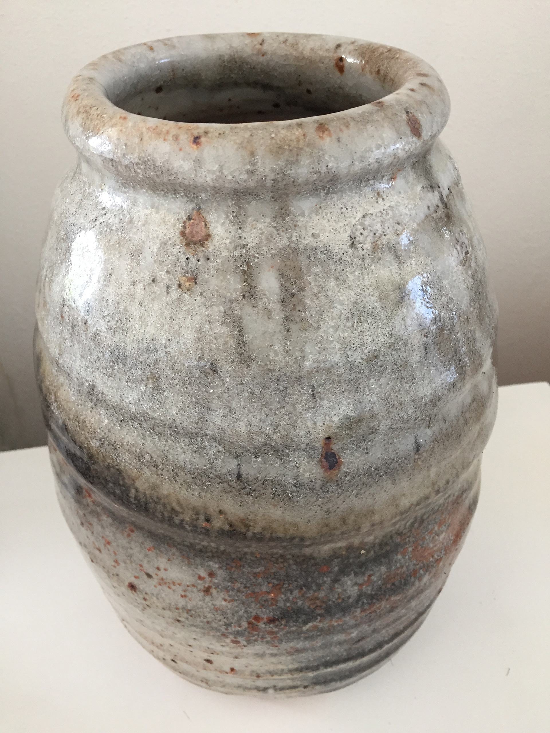 14" ht. Vase Raku: sold