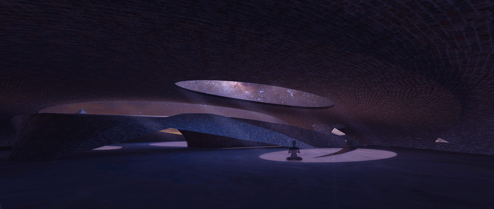 Meditative Cosmic Light-Sound Spaces