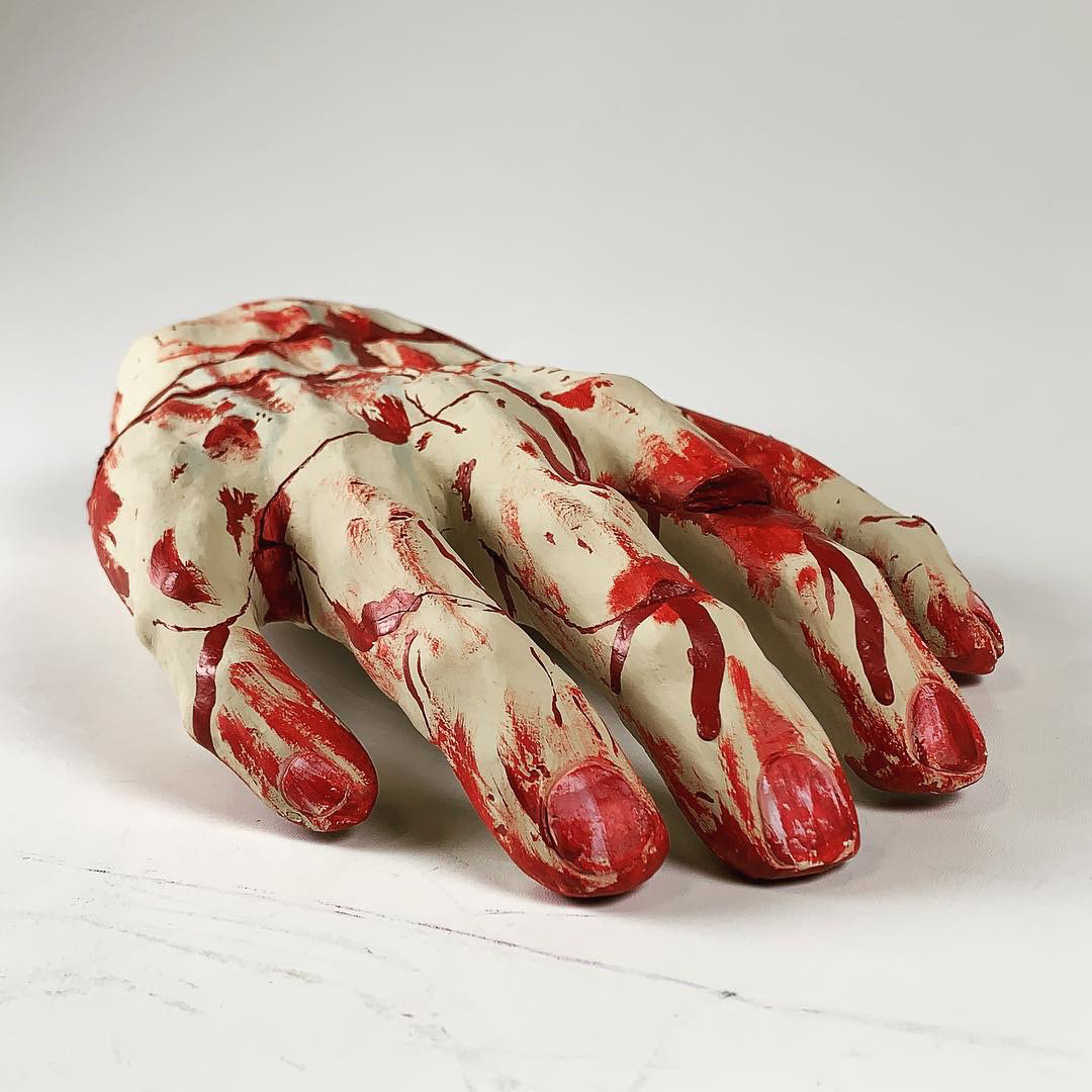 November 18, 2018, The Struggle at Hand, Acrylic on Ceramic.