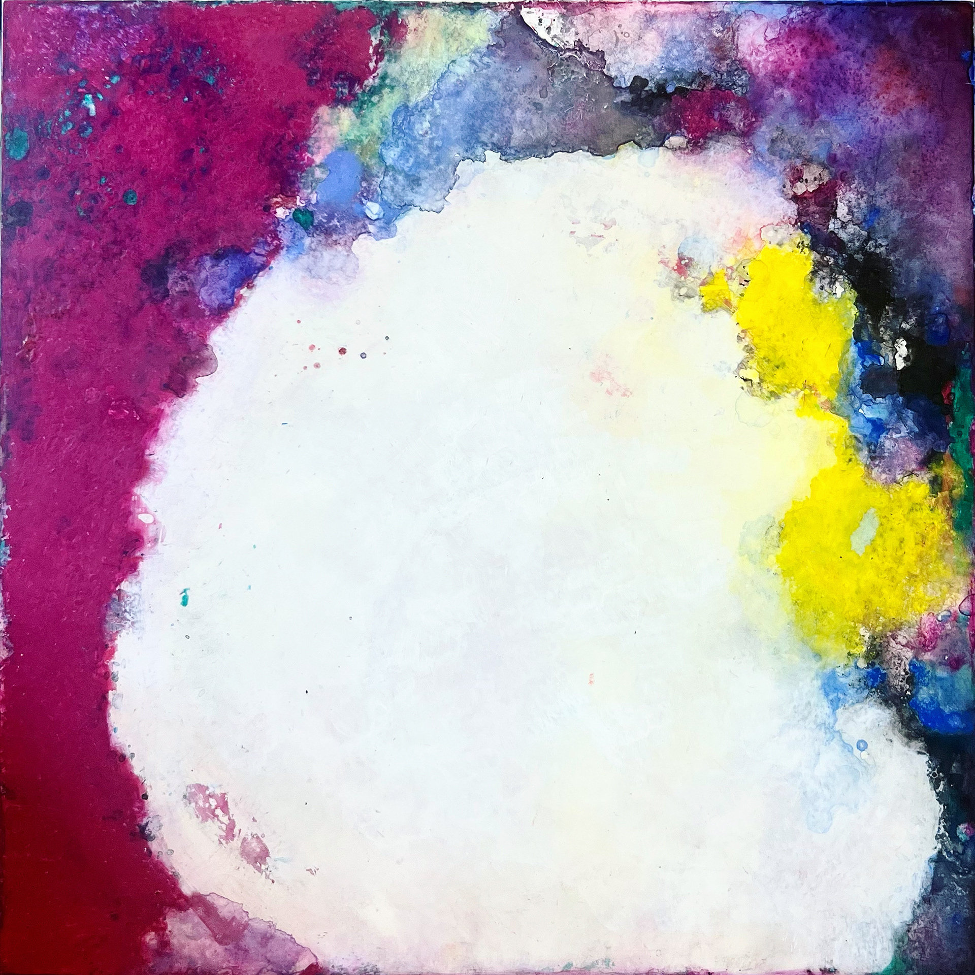 16" x 16" Acrylic and pastel on board