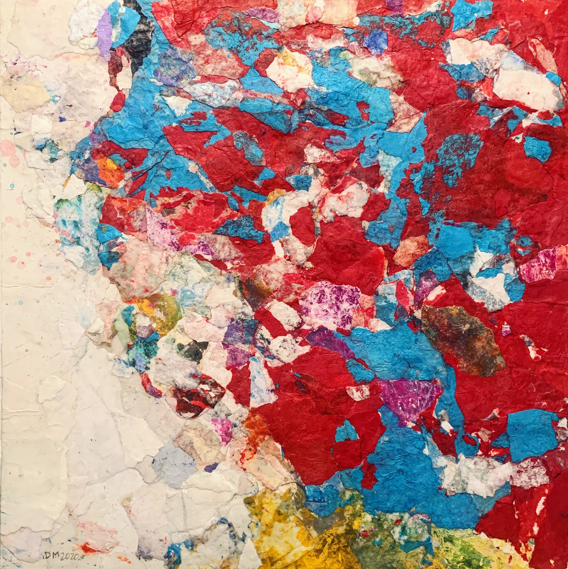 12" x 12" mixed media on board