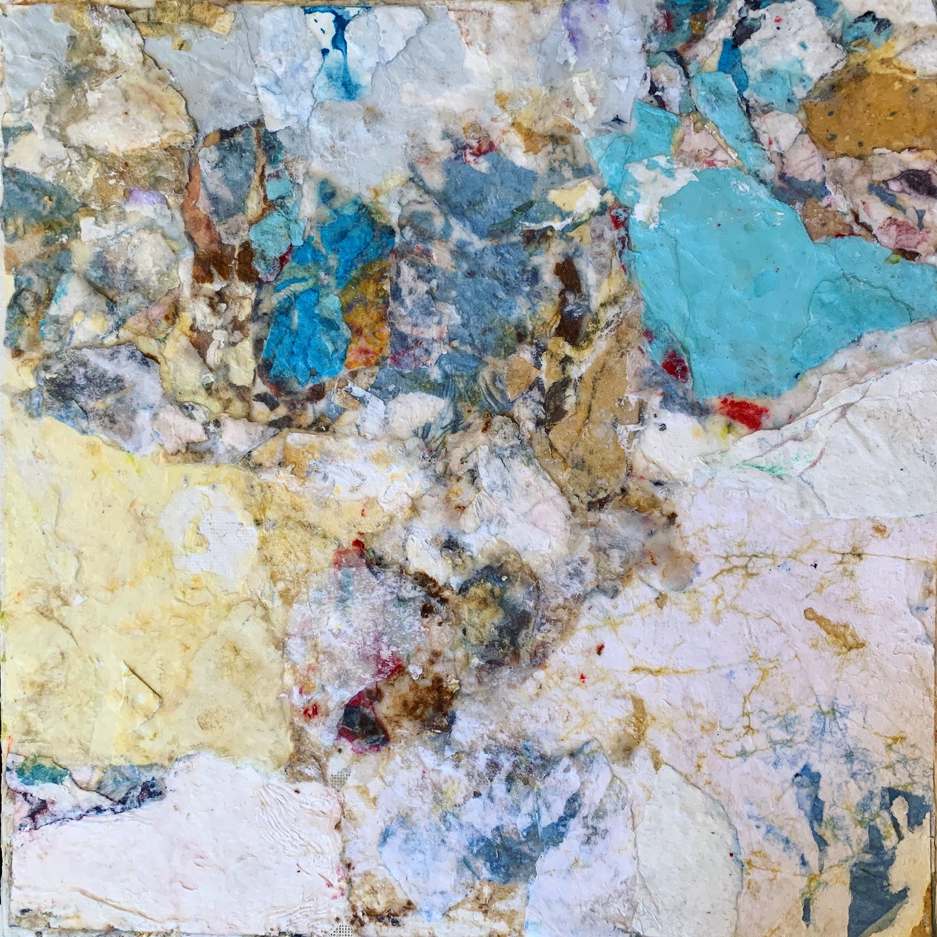 12" x 12" mixed media on board