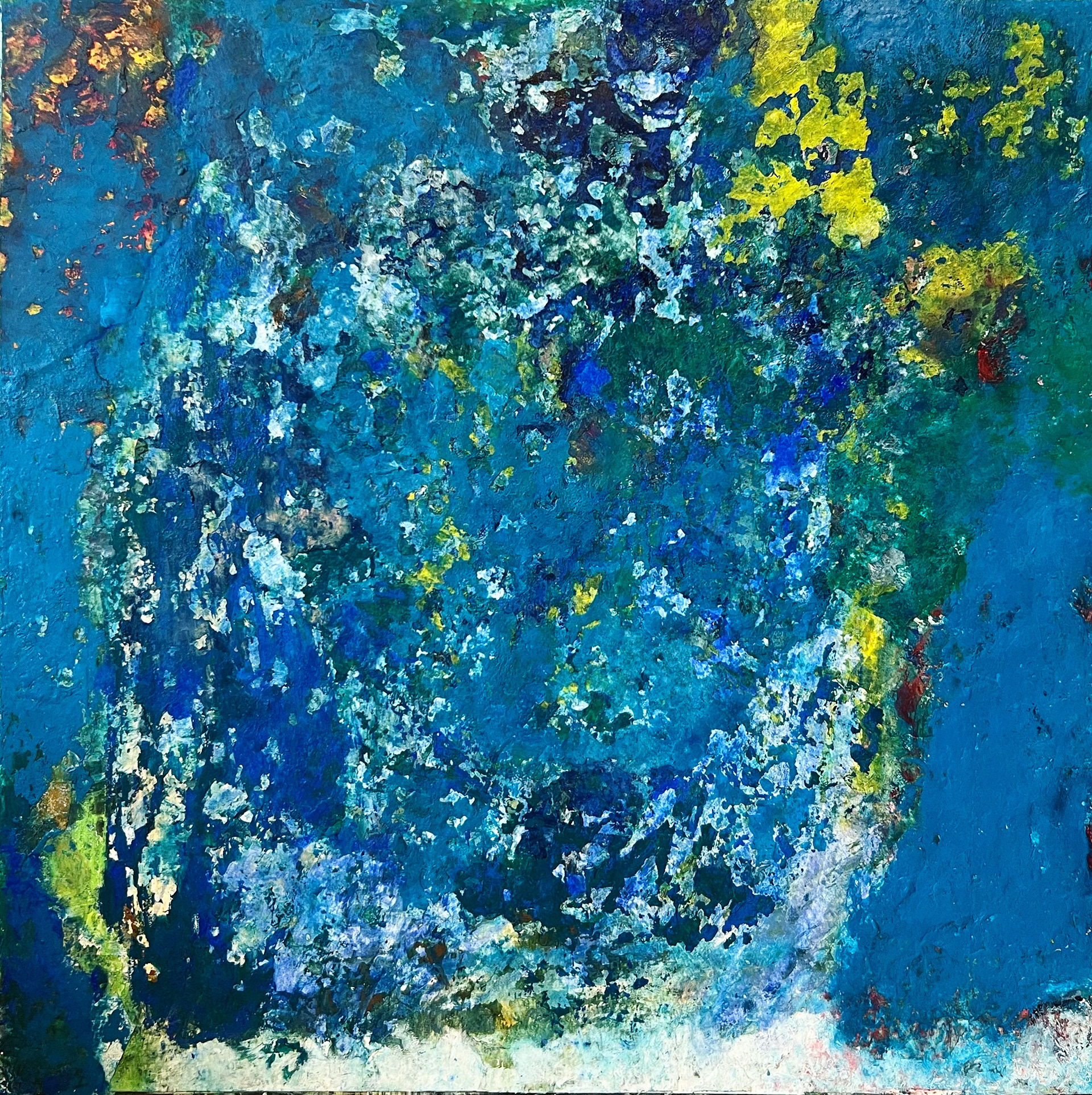 16" x 16" Pastel and acrylic on board