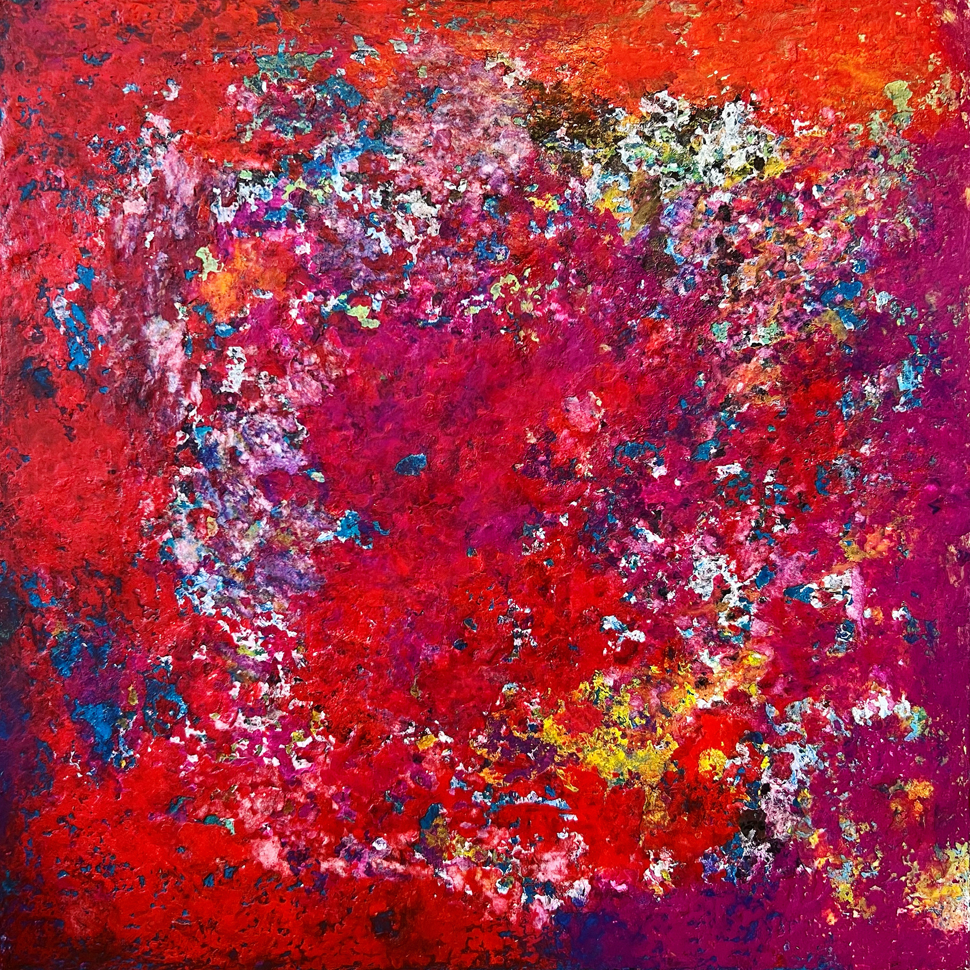 16" x 16" Pastel and acrylic on board