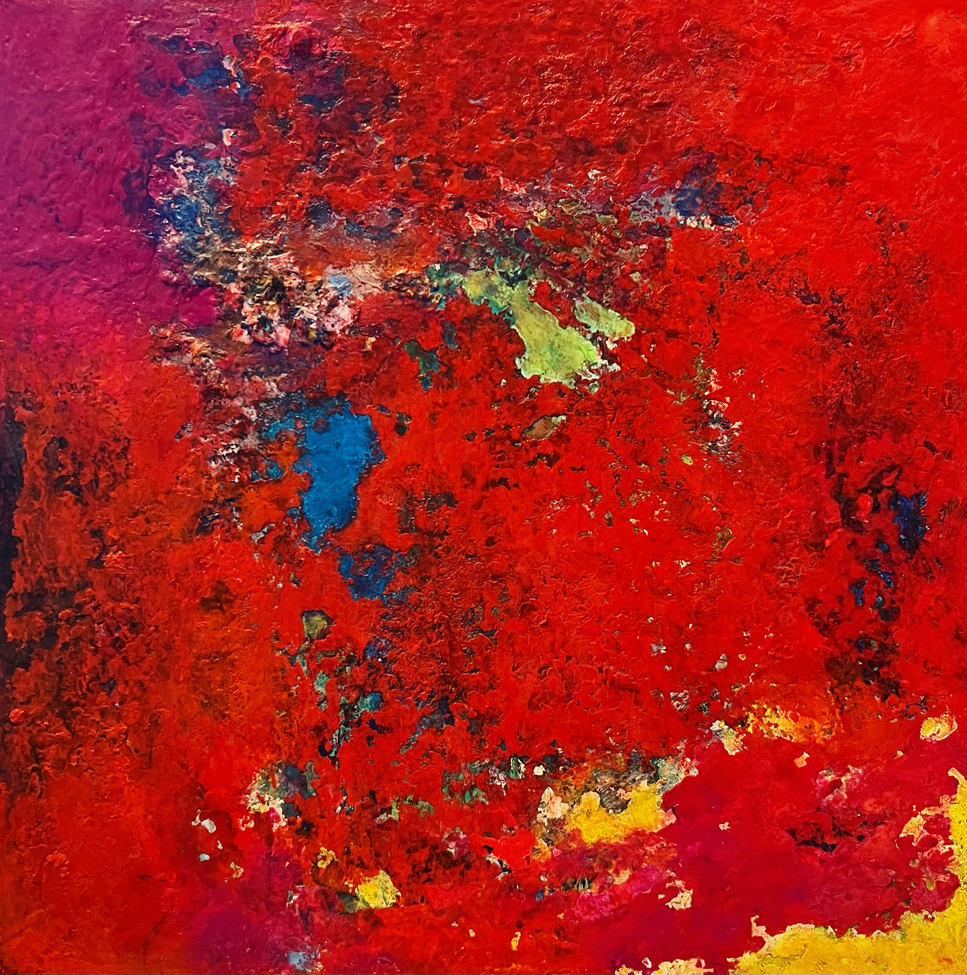 16" x 16" Pastel and acrylic on board