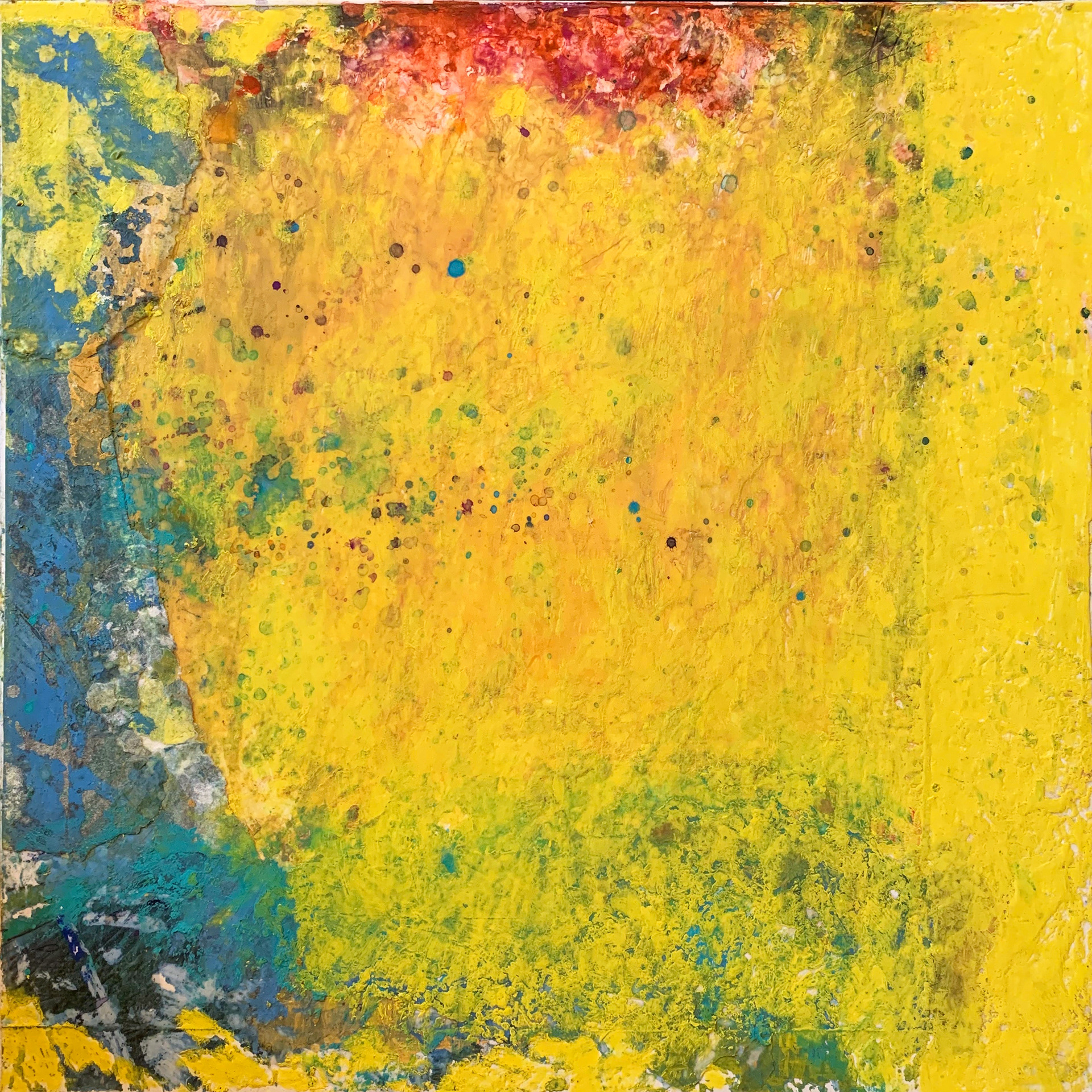 12" x 12" mixed media on board