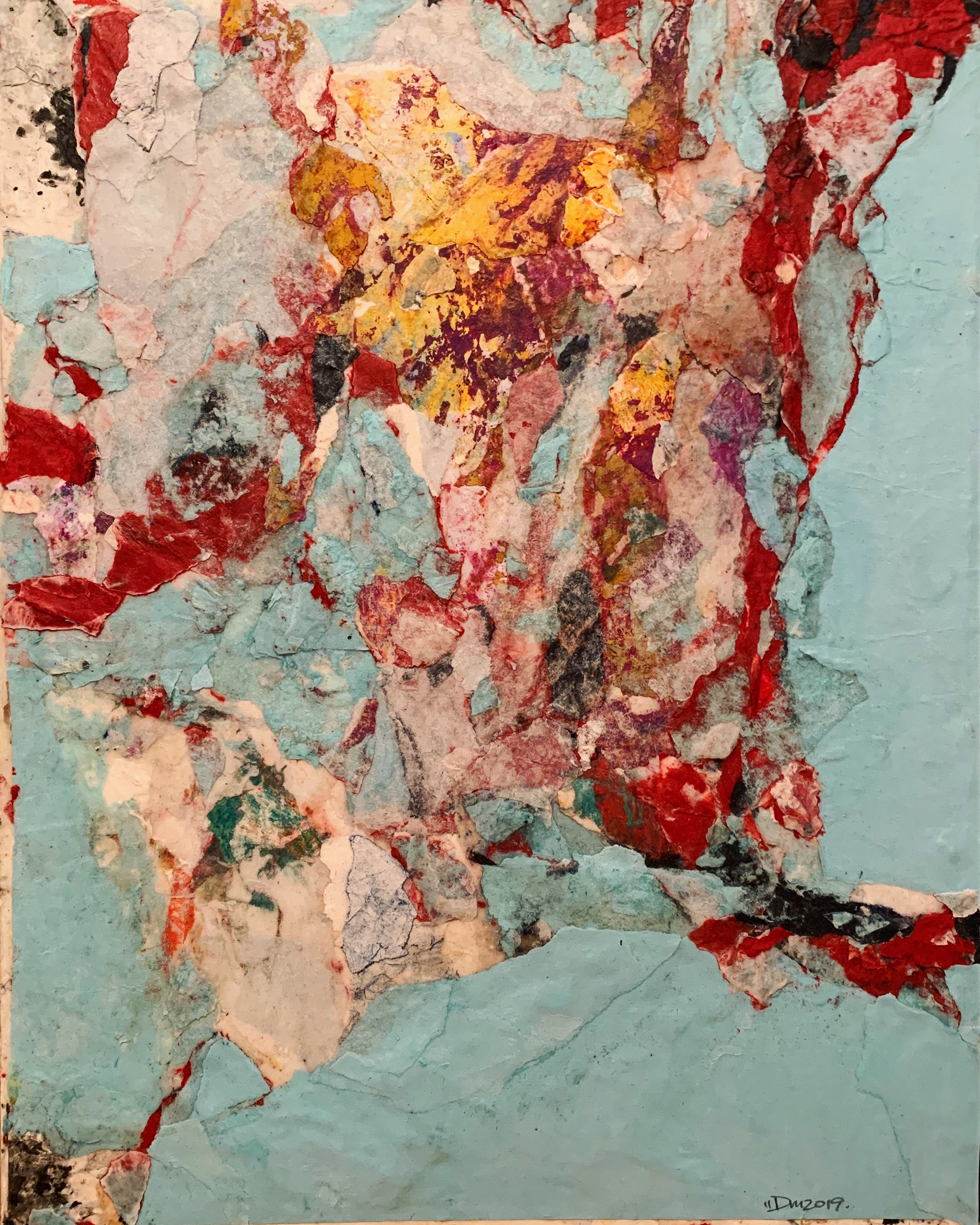 14" x 17" mixed media on board