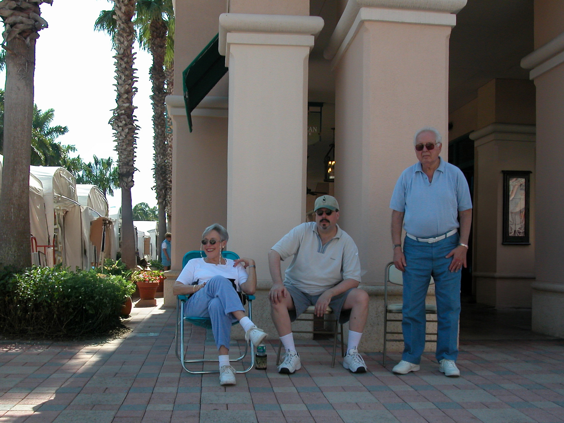 The family watches as I sell