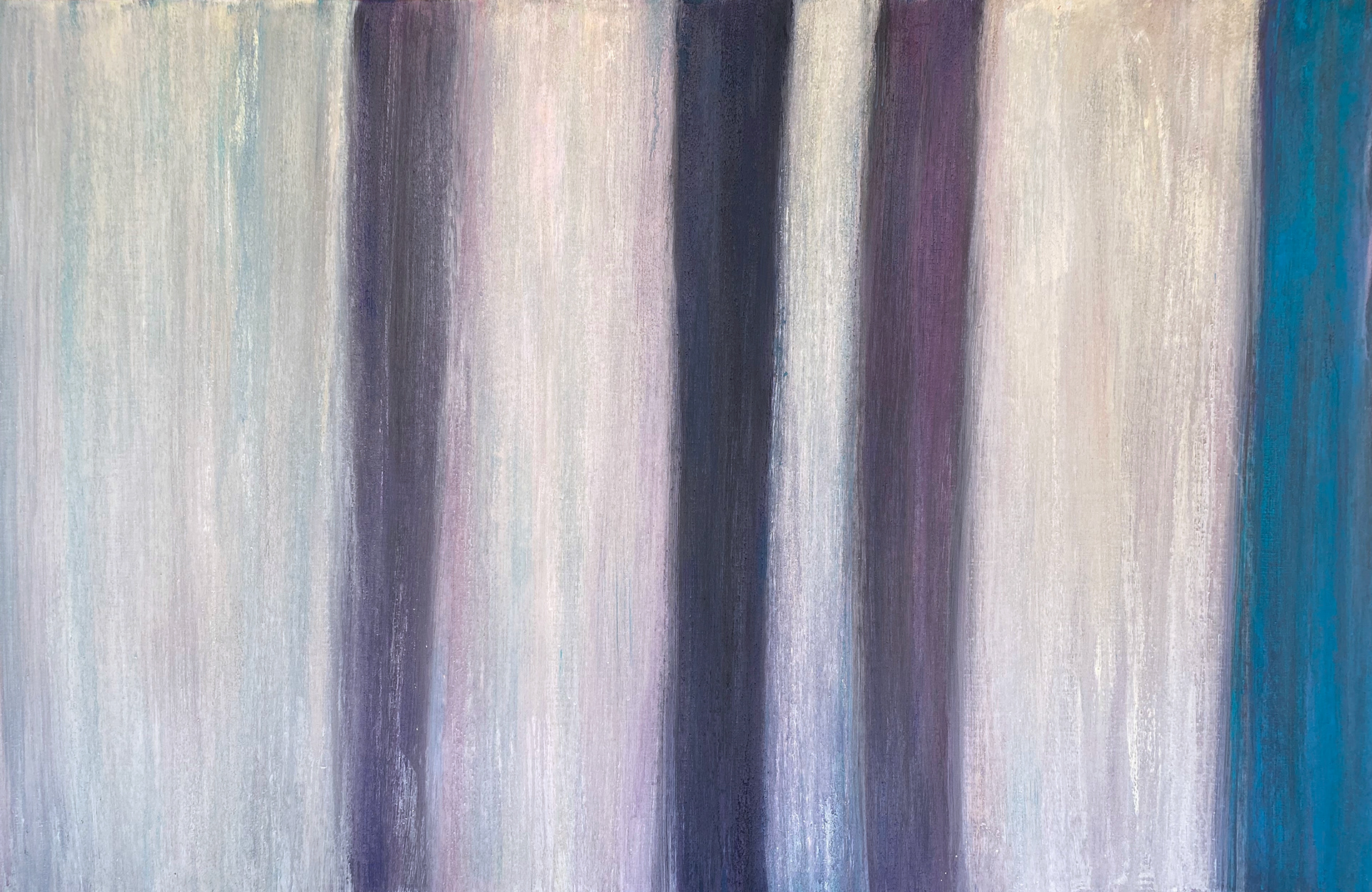 Tallit / Psalm 116 2021 acrylic canvas 110 × 170 cm