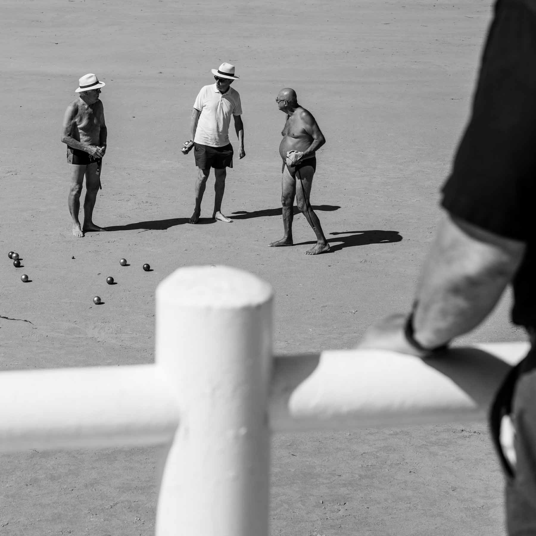 Boulistes à marée basse