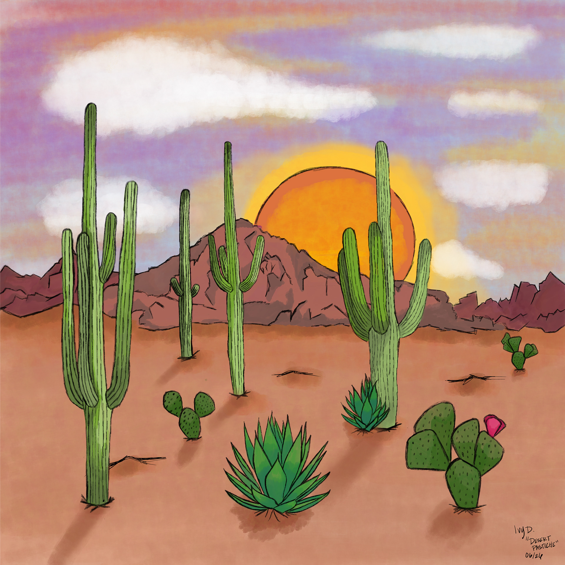 "Desert Pastiche June"of 2026