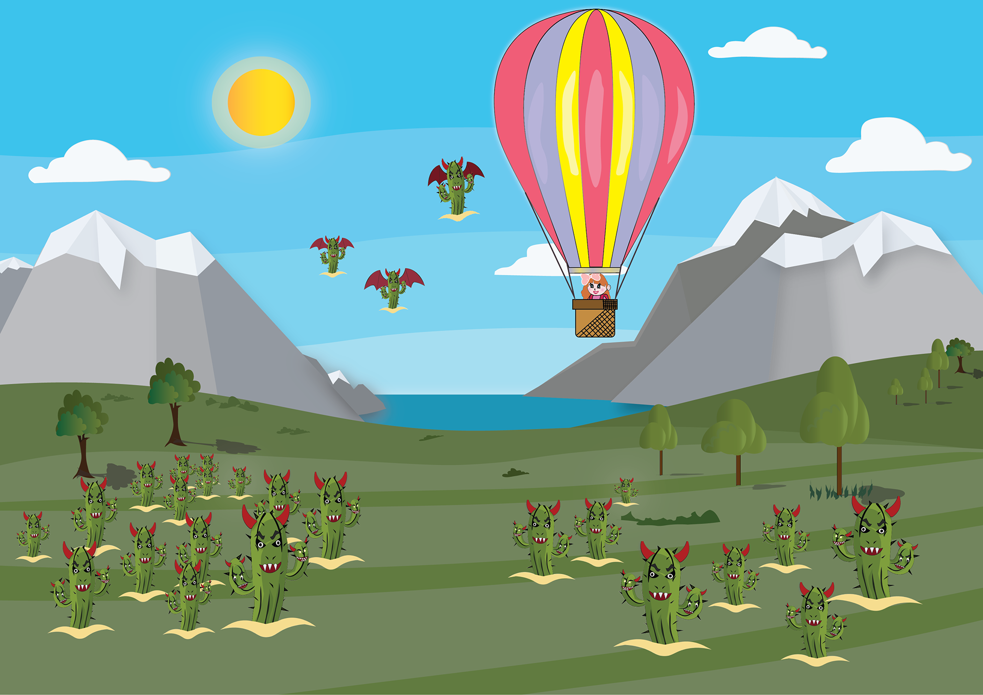 Game environment/play-screen on landscape mode