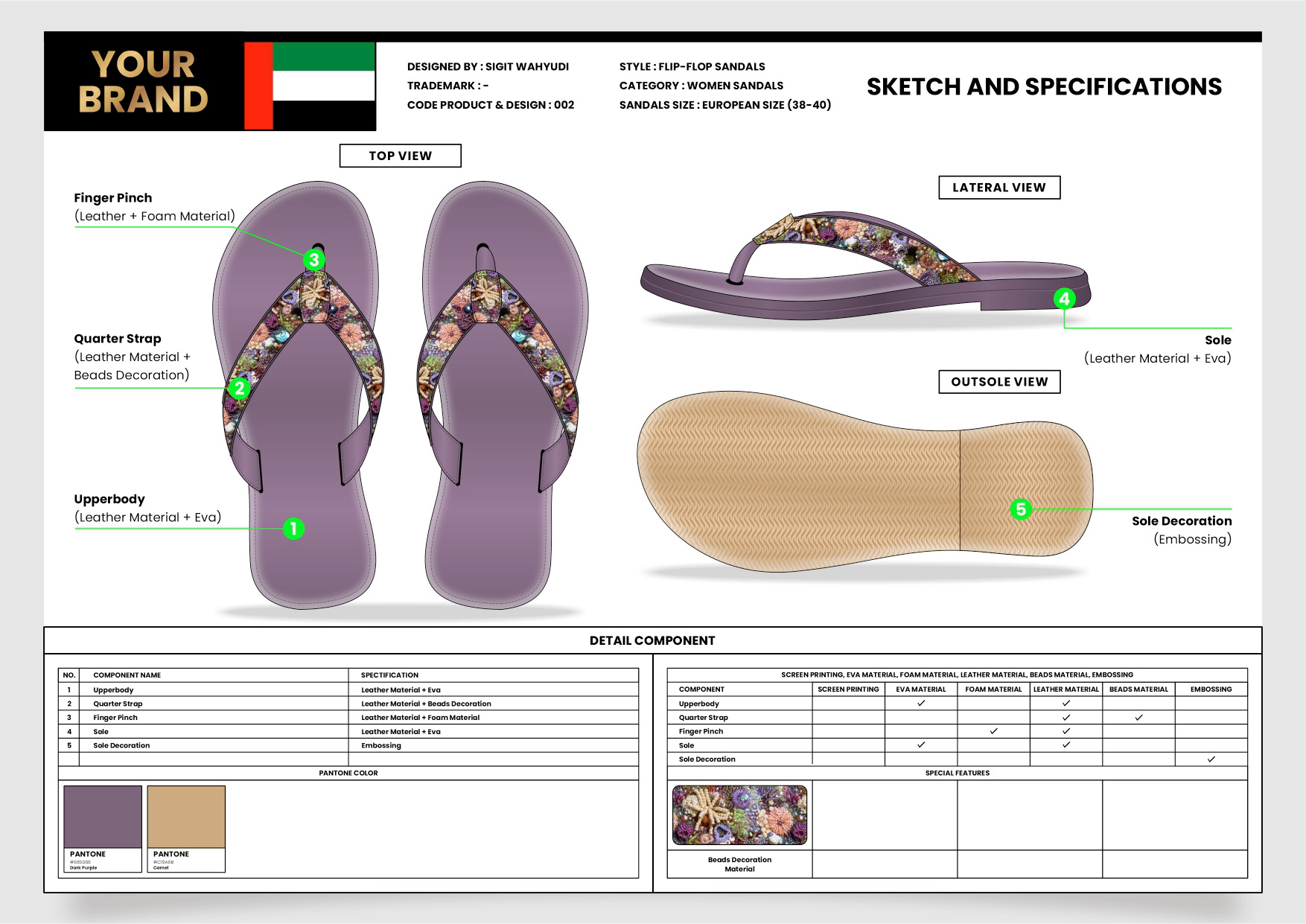 WOMENS FLIP-FLOP SANDALS