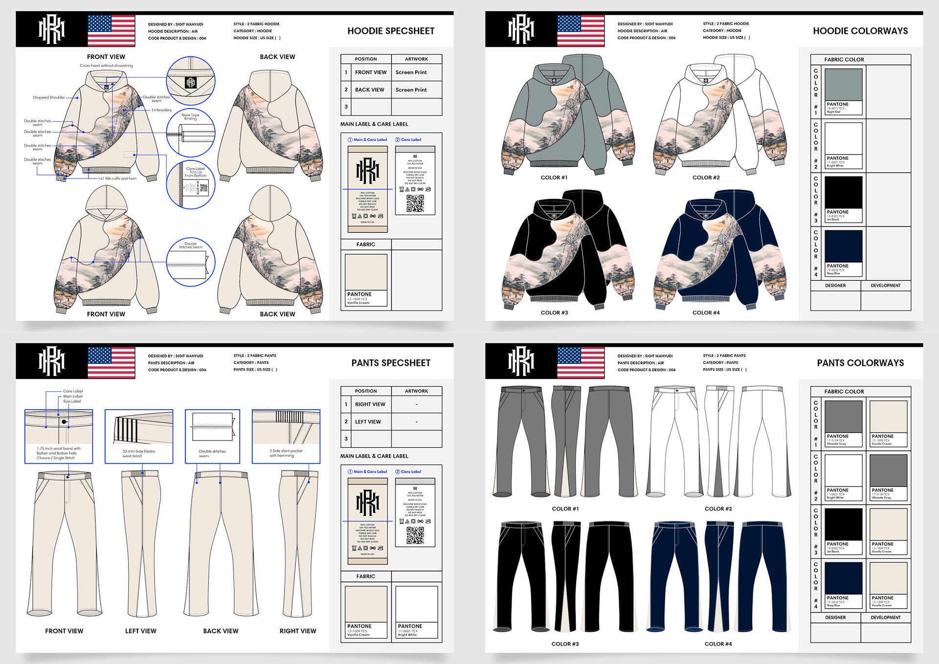 AIR HOODIE AND PANTS DESIGN