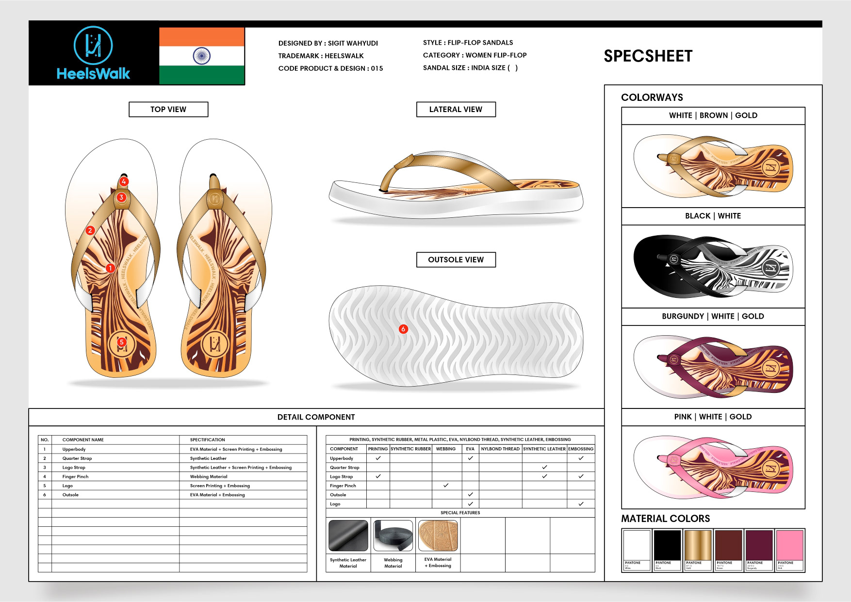 WOMENS FLIP-FLOP SANDALS