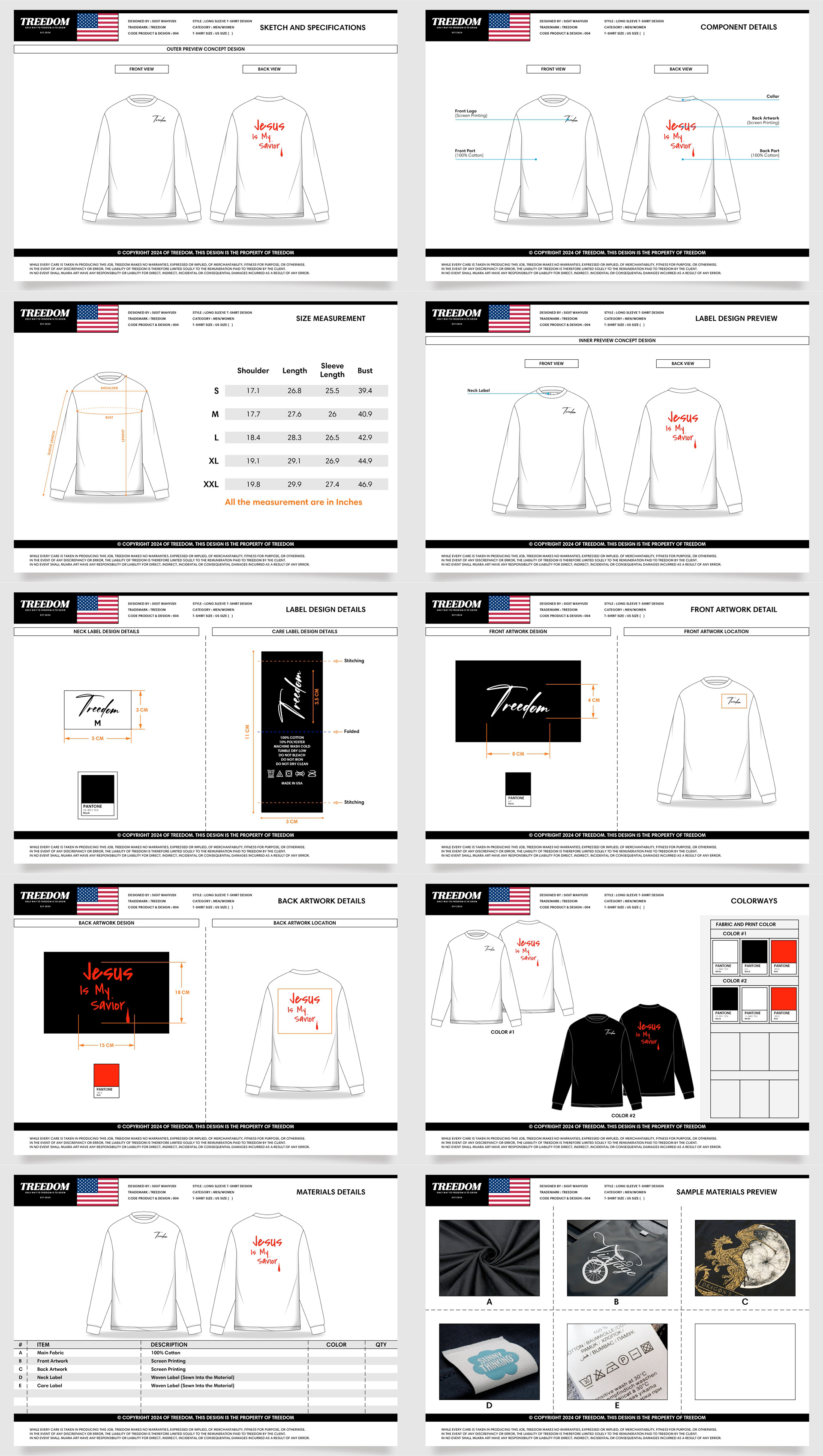 MEN LONG SLEEVES T-SHIRT DESIGN