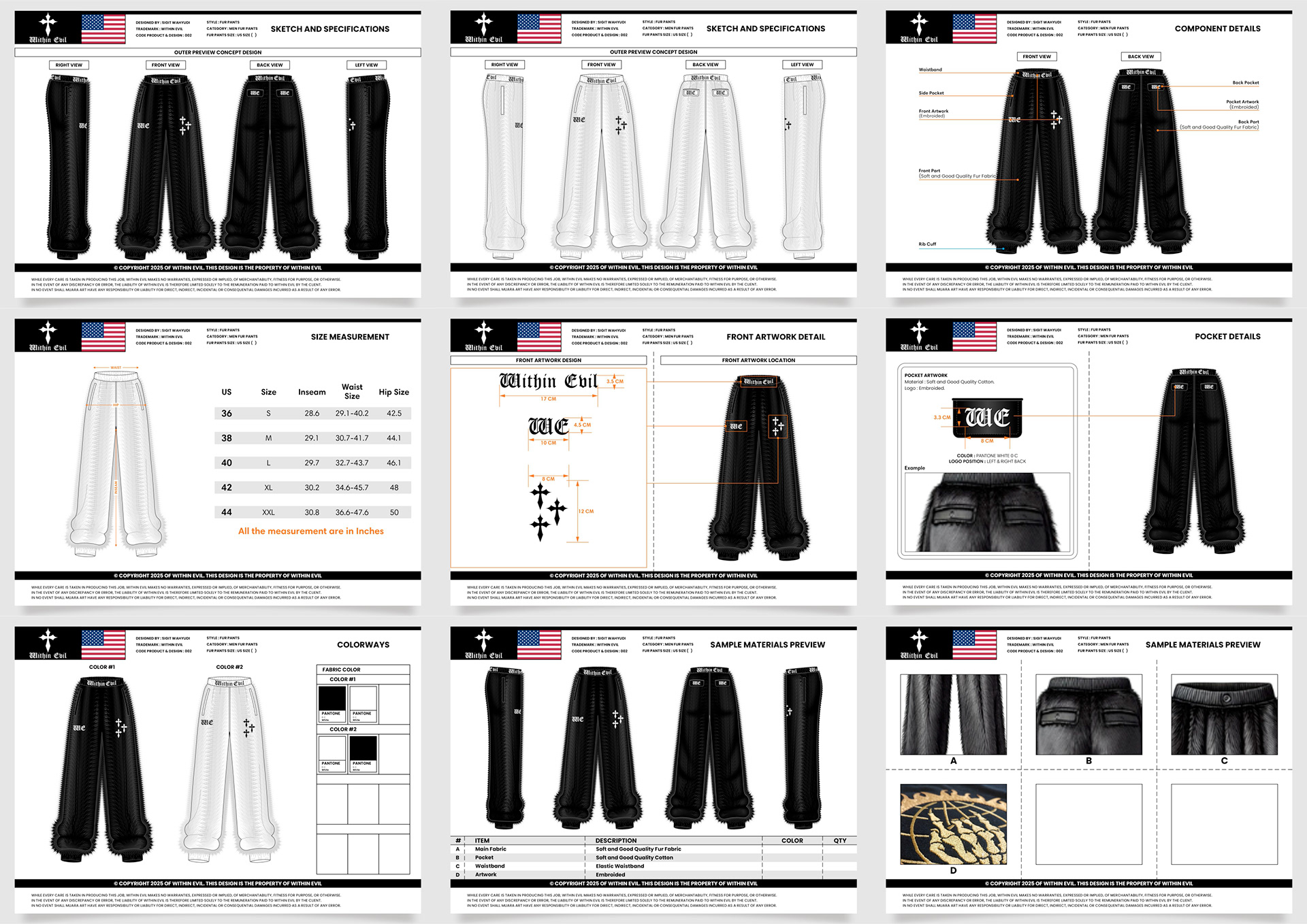 FUR PANTS DESIGN