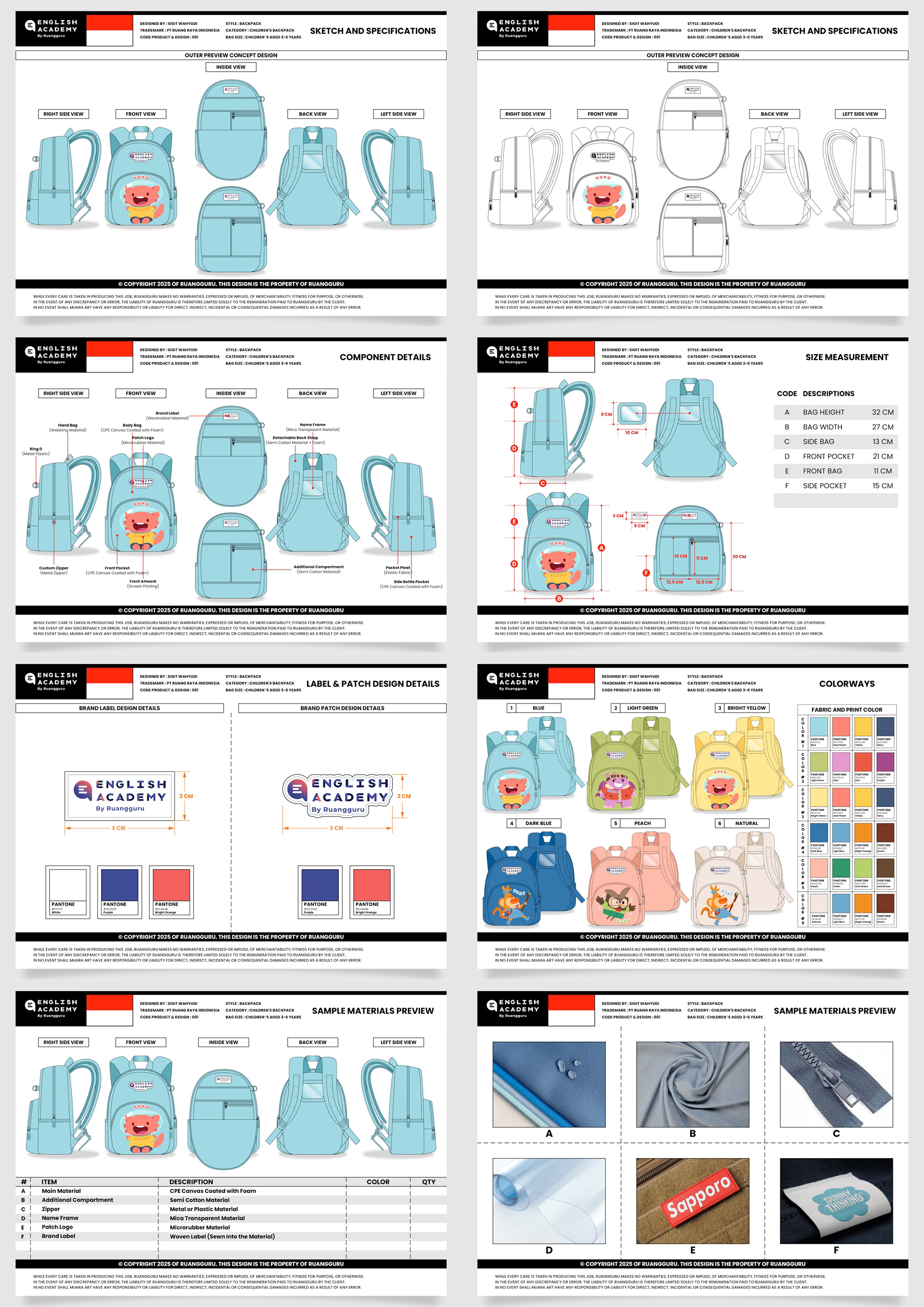 CHILDREN'S BACKPACK DESIGN