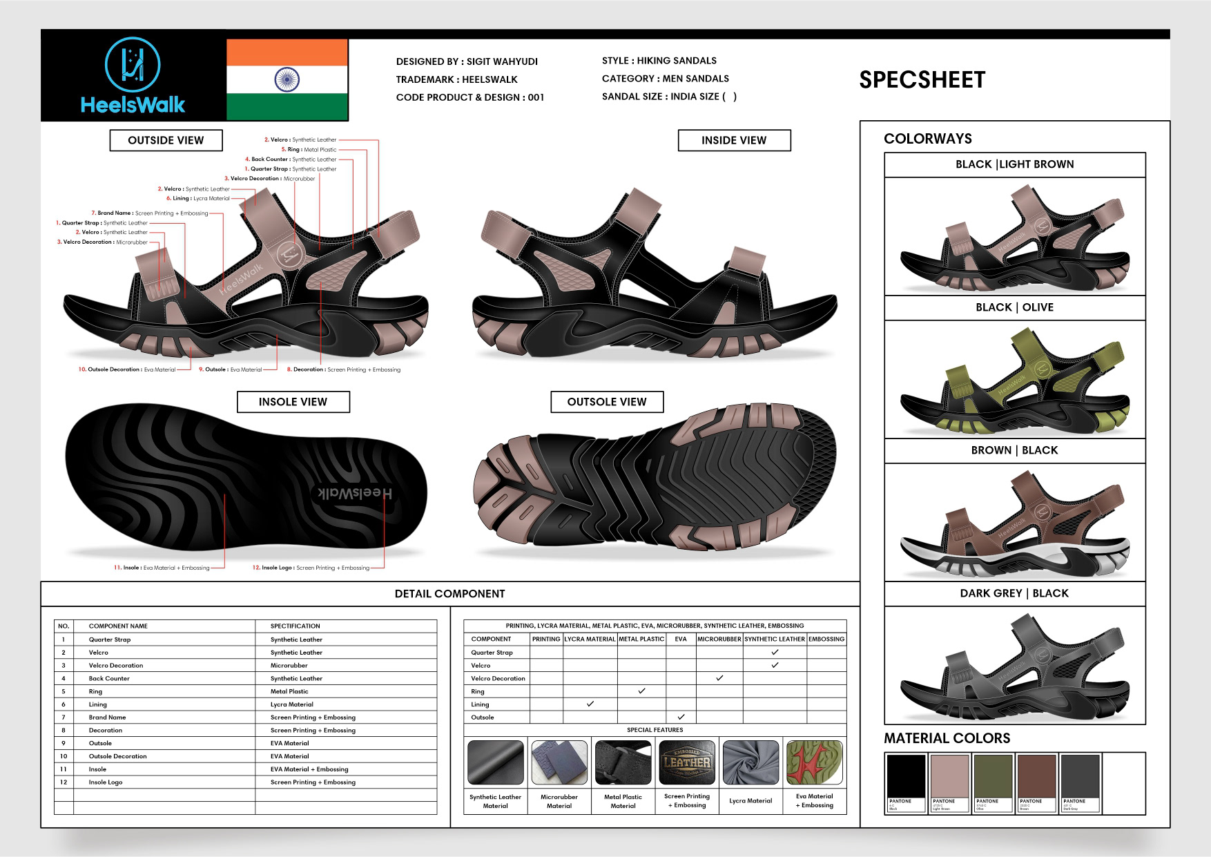 MENS HIKING SANDALS