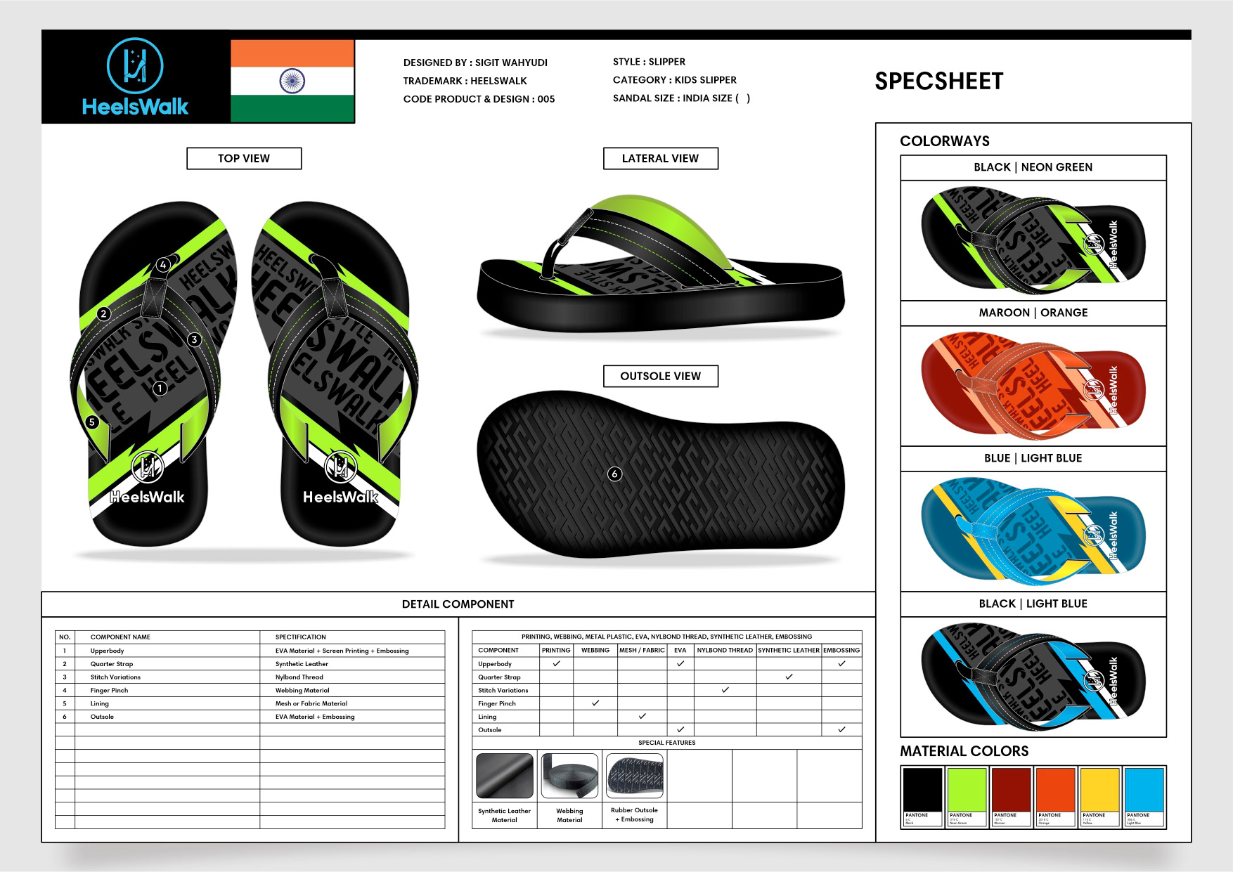 CHILDRENS FLIP-FLOP SANDALS