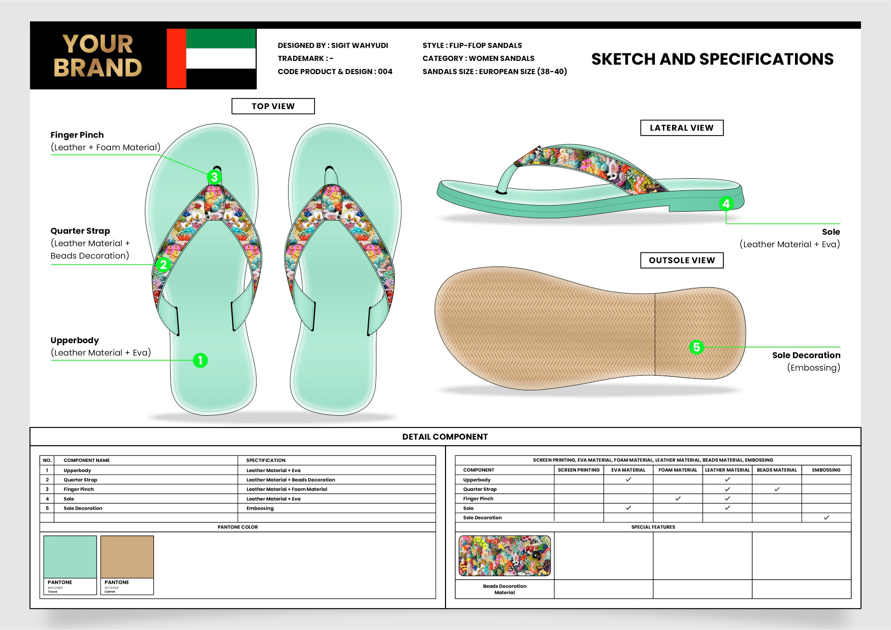 WOMENS FLIP-FLOP SANDALS