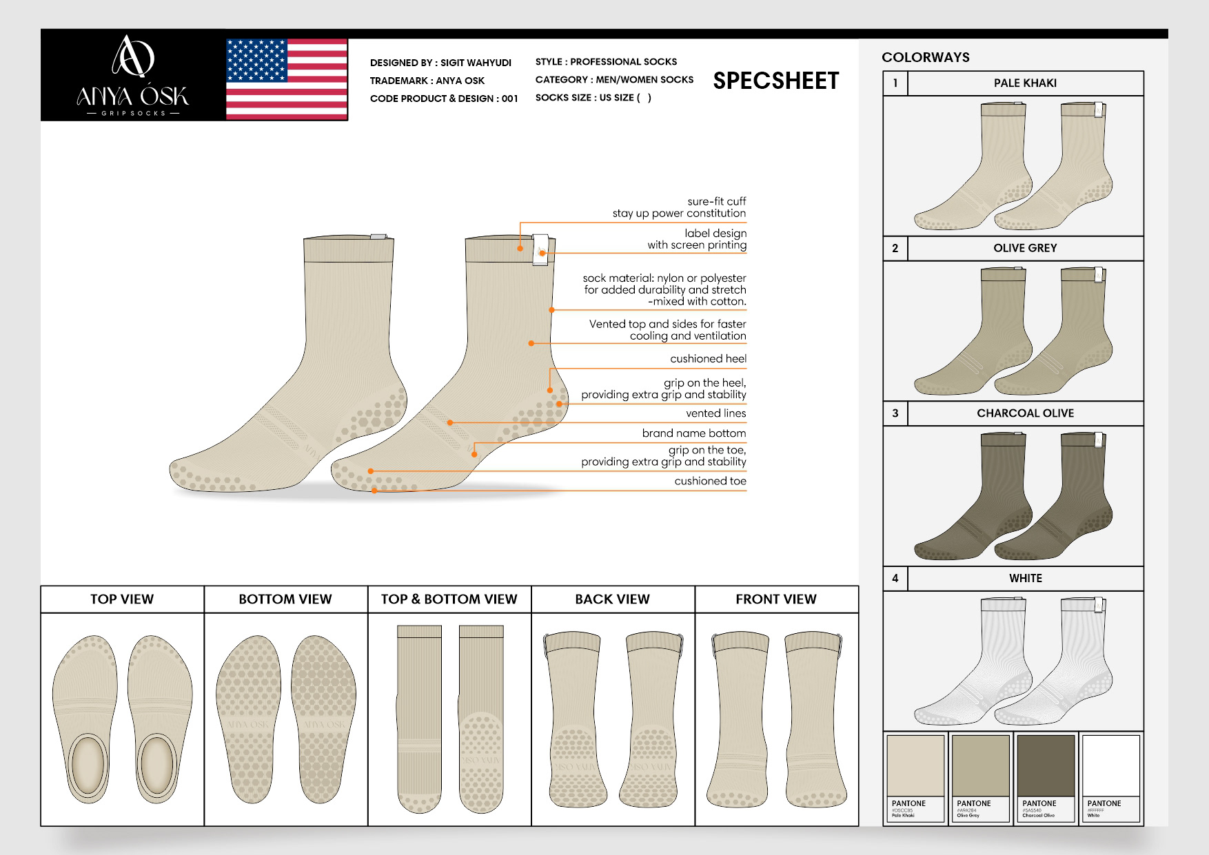 PROFESSIONAL SOCKS DESIGN