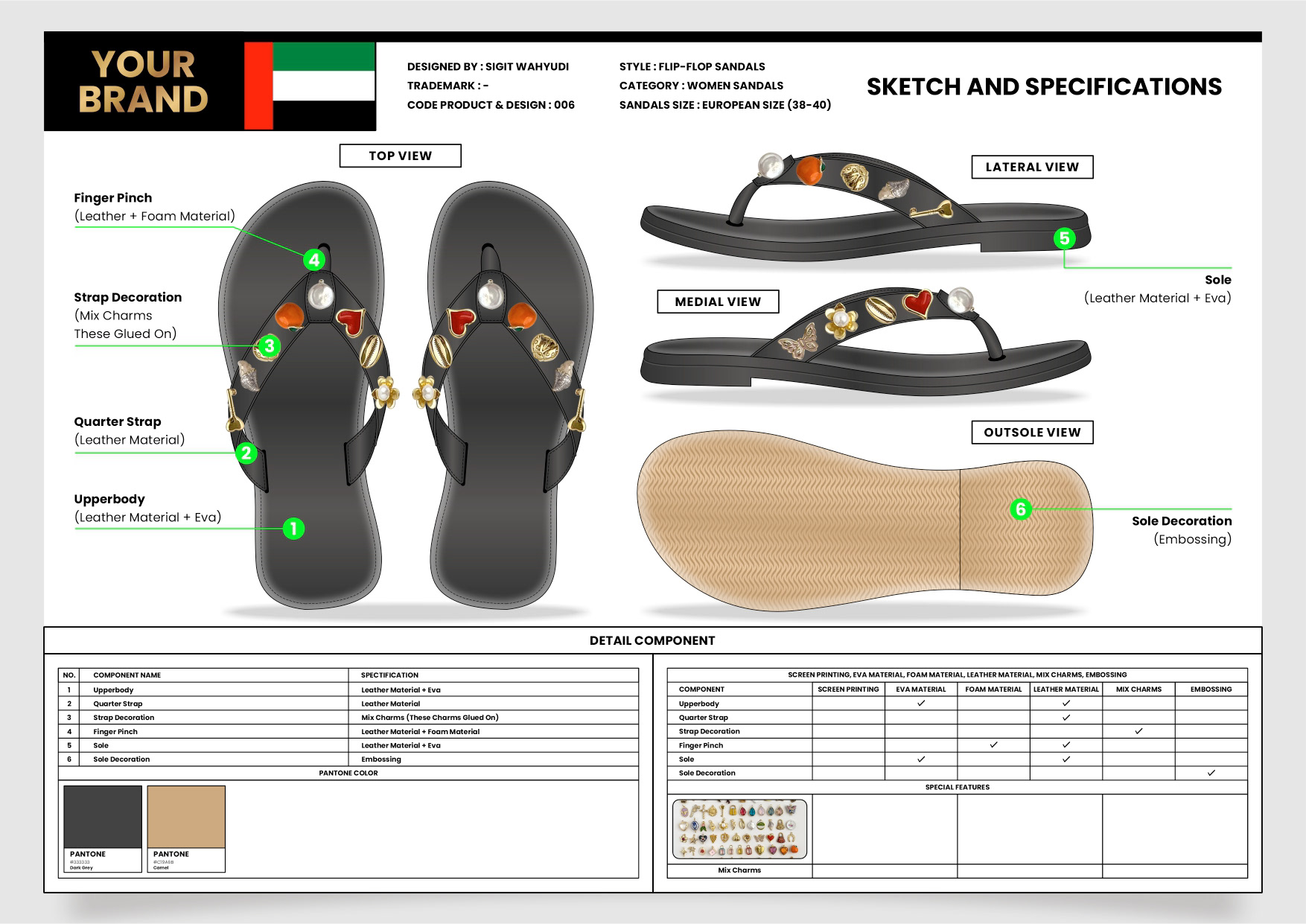 WOMENS FLIP-FLOP SANDALS