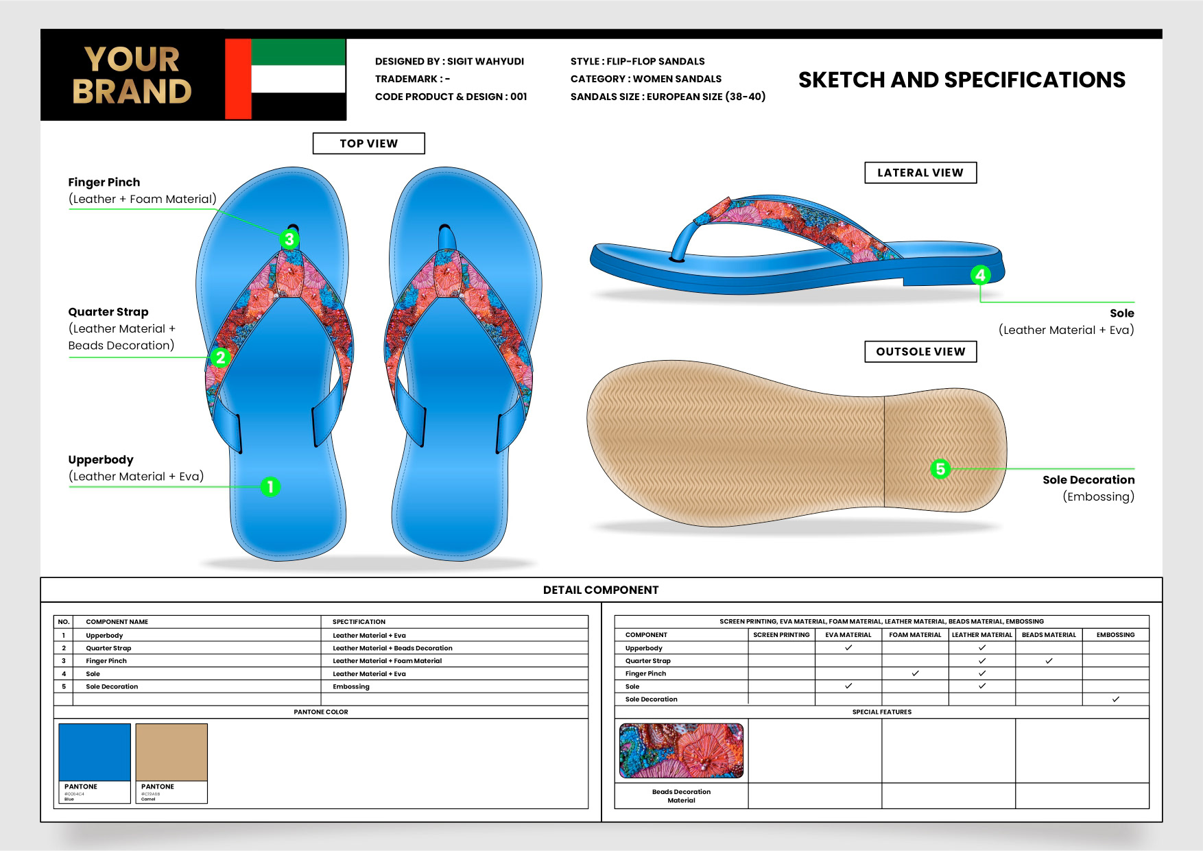 WOMENS FLIP-FLOP SANDALS