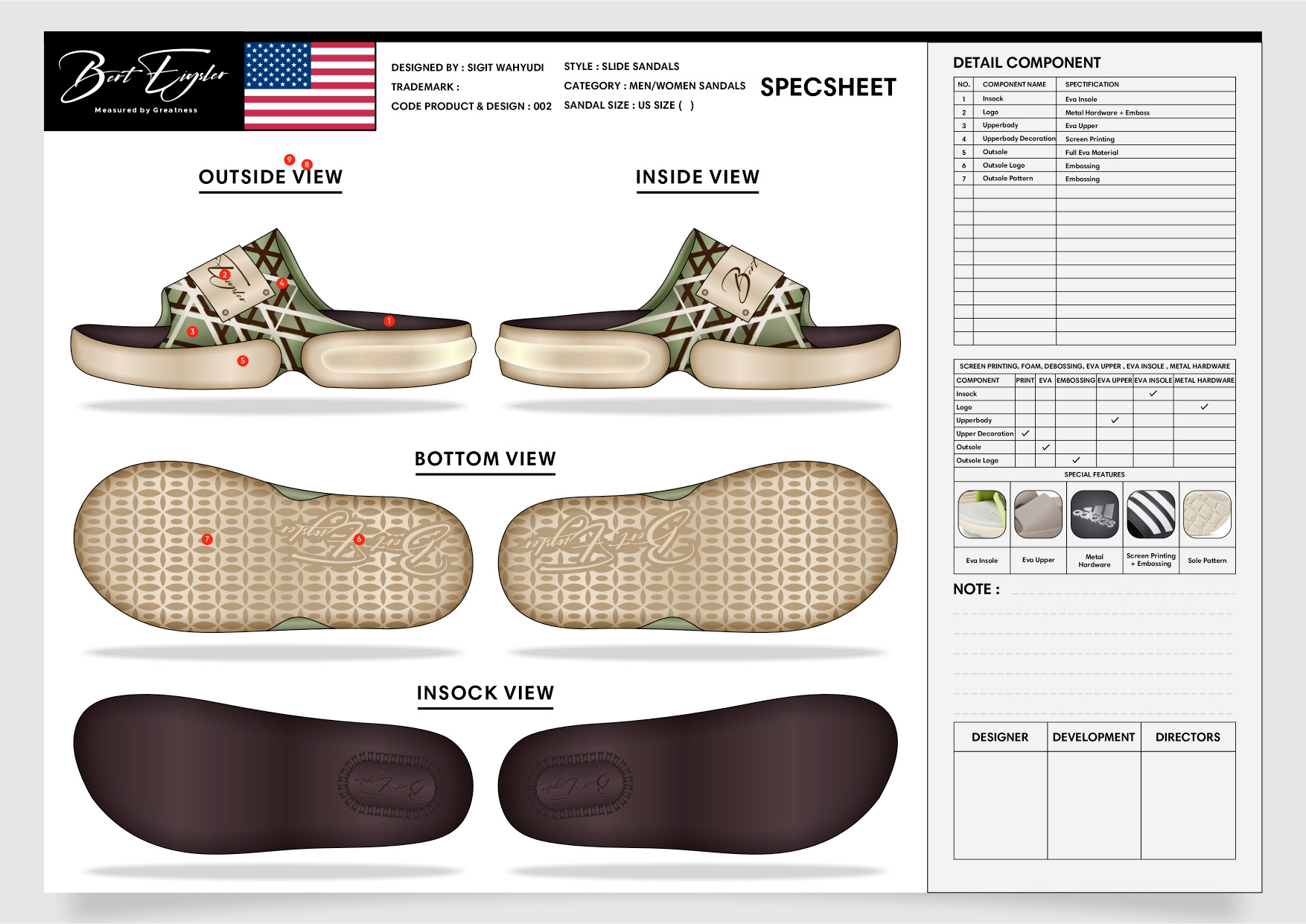 SLIDE SANDALS