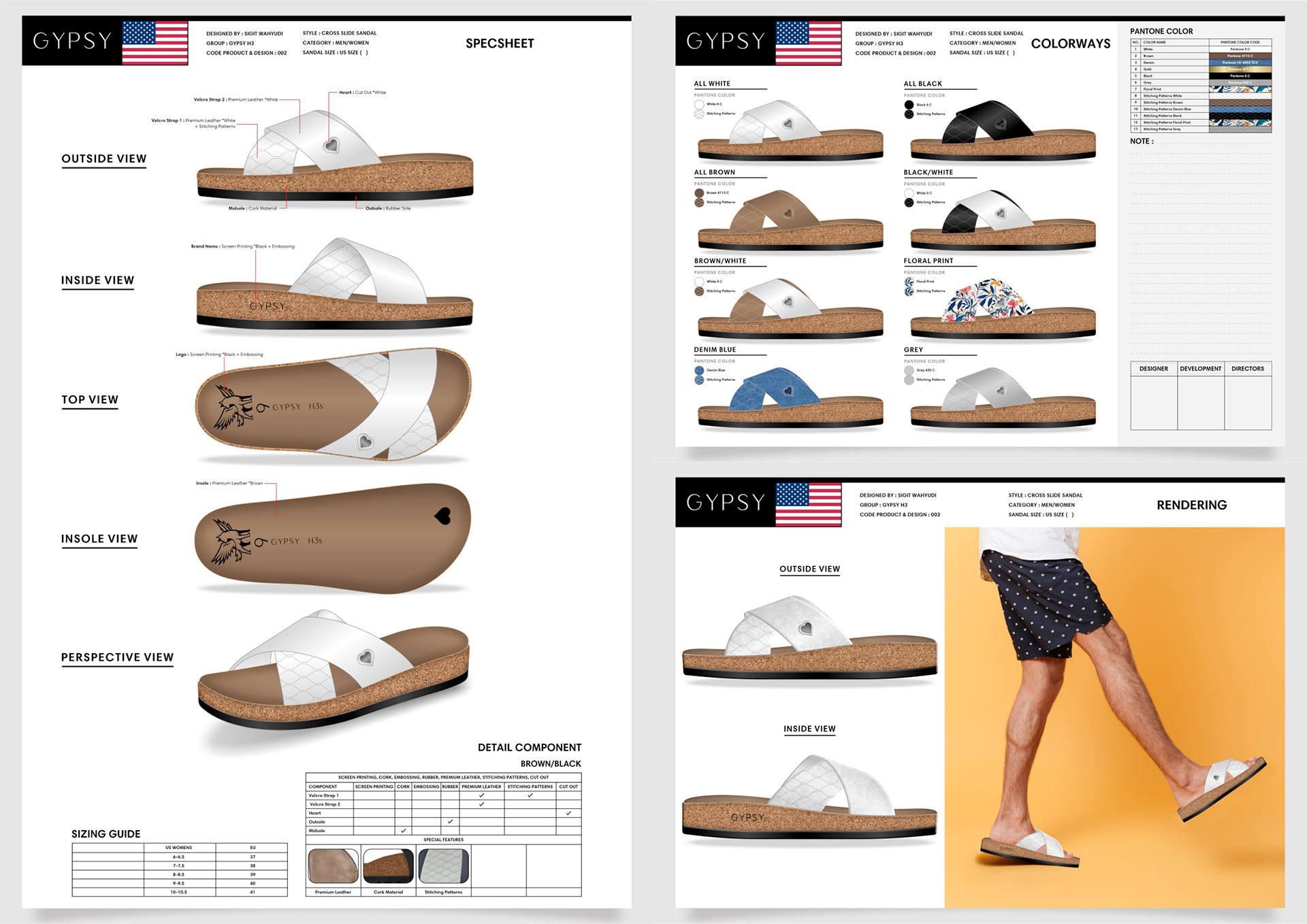 CROSS SLIDE SANDAL