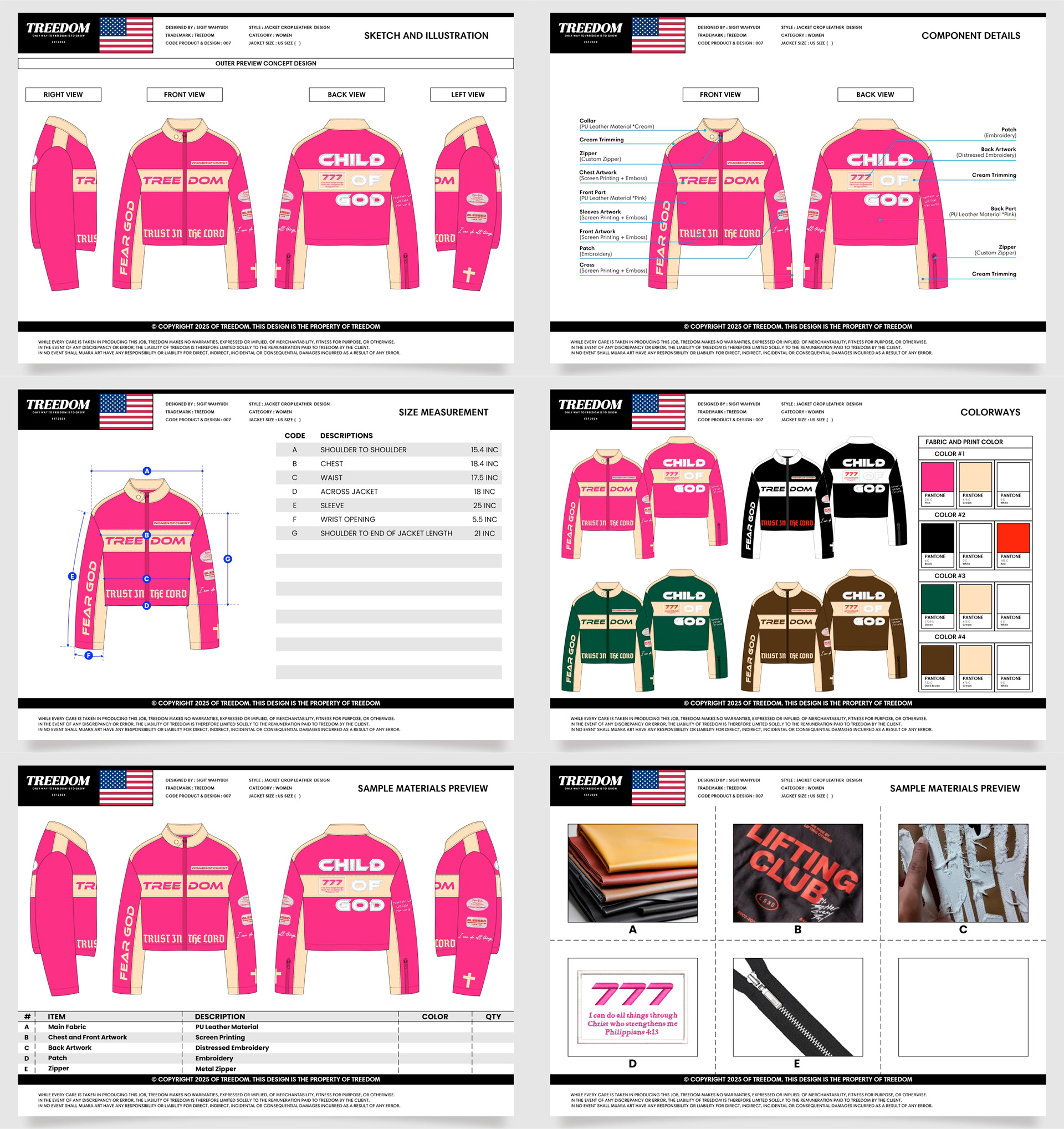 JACKET CROP LEATHER DESIGN