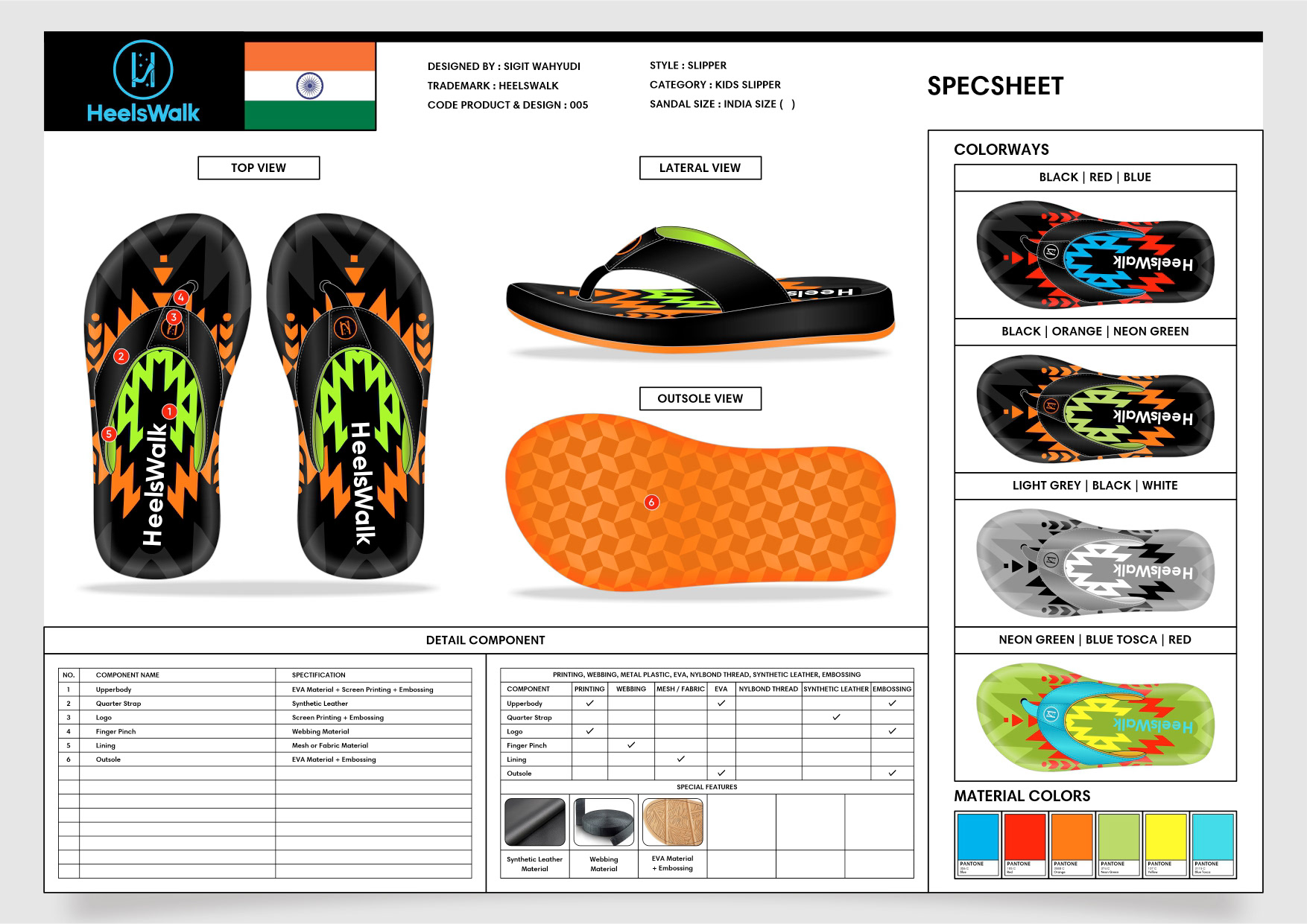 CHILDRENS FLIP-FLOP SANDALS