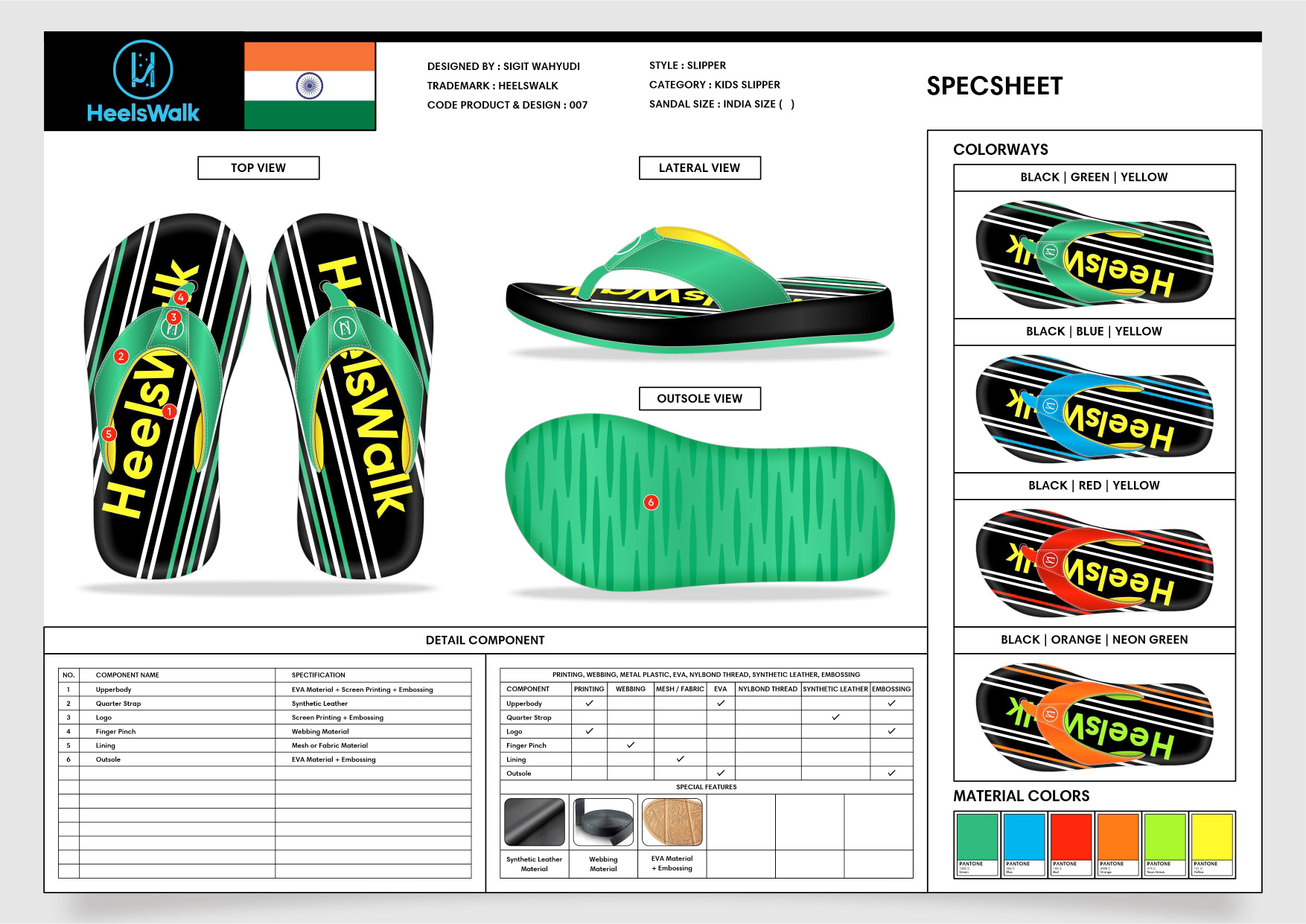 CHILDRENS FLIP-FLOP SANDALS