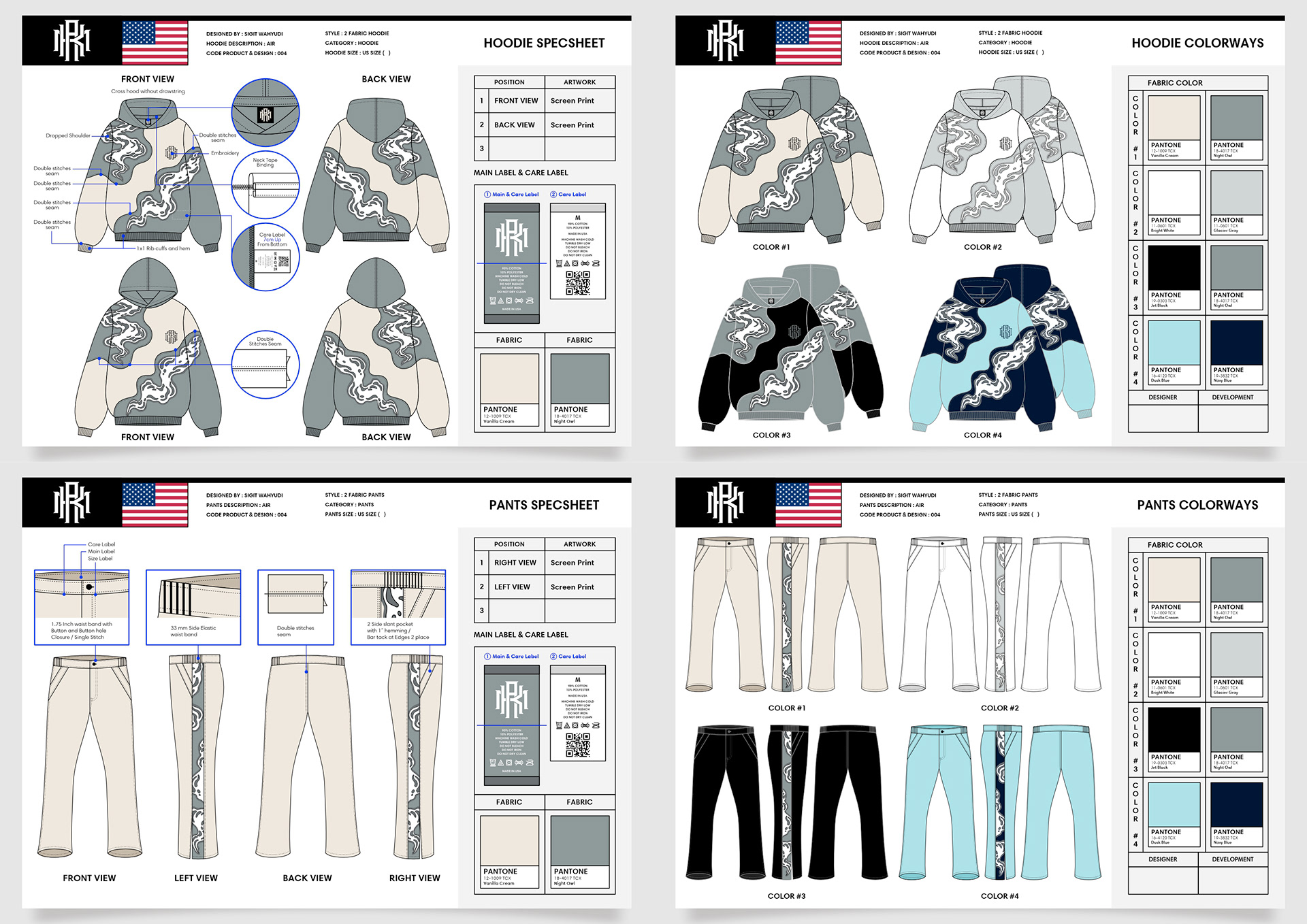 AIR HOODIE AND PANTS DESIGN