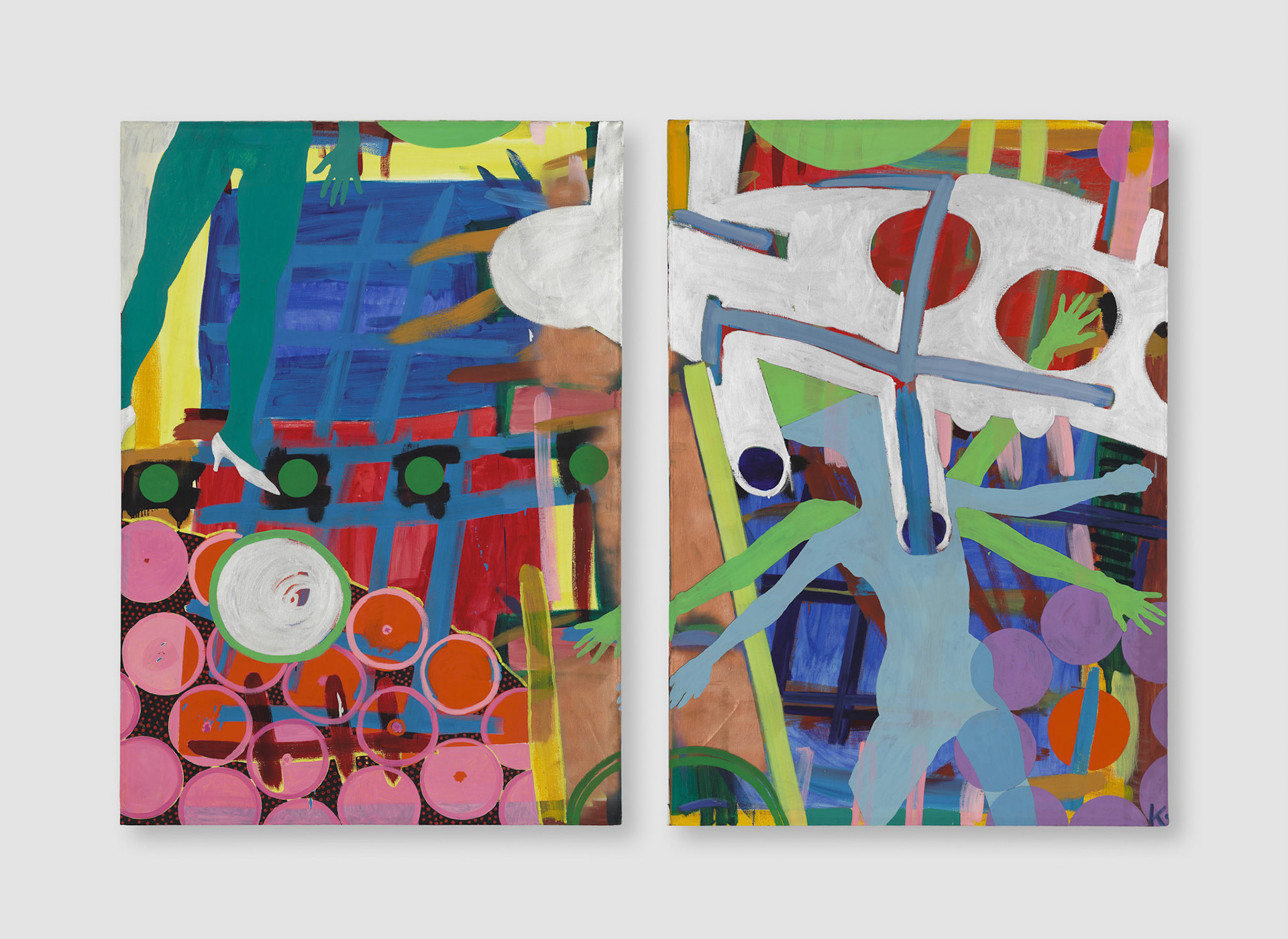 Kiki Kogelnik ! Untitled 1962 — Oil and acrylic on canvas — 81 x 111 inches (206 x 284 cm)