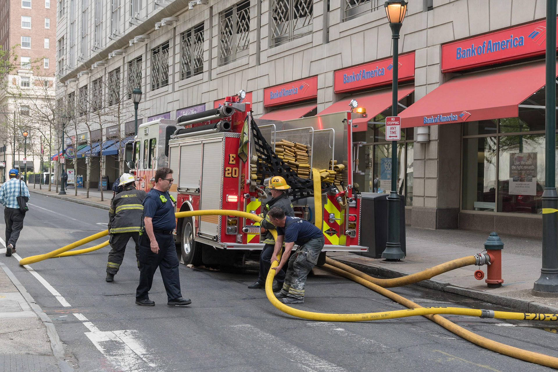 Box 576, 111 S 10th St. Multiple automobiles on fire on the 5th floor of the Jefferson Parking Garage. May 4, 2018